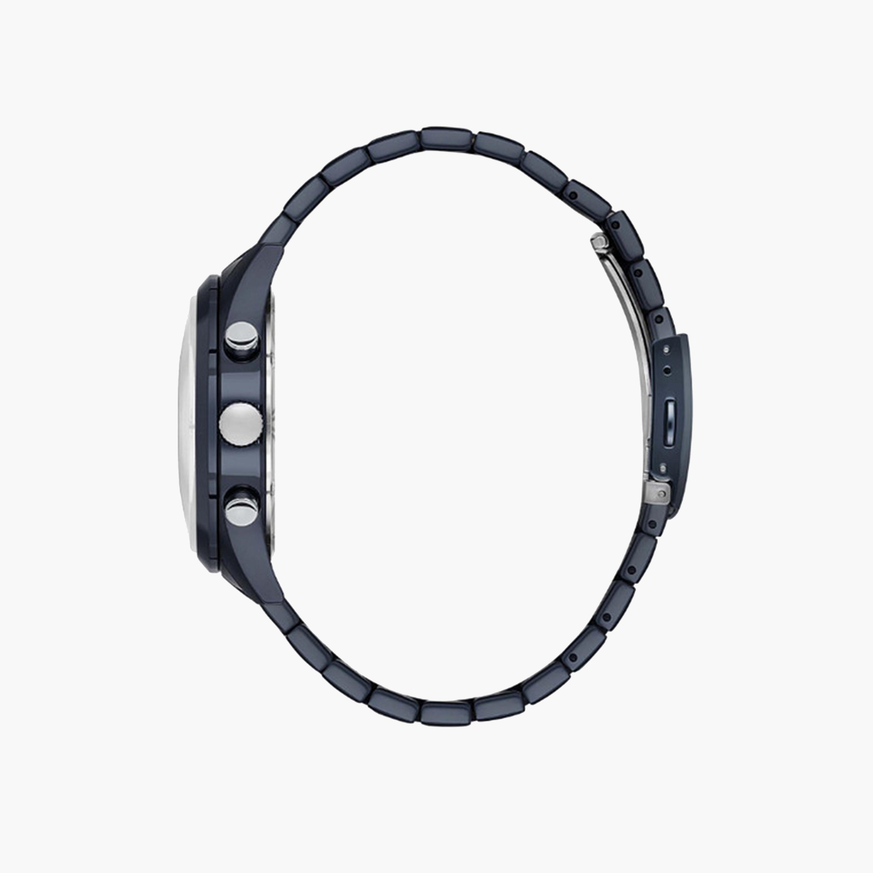 بيفرلي هيلز بولو كلوب- ساعة كرونوغراف للرجال 42 ملم زرقاء بحزام معدني | BP3618X.990-men-watchesandjewellery-watches-image-2