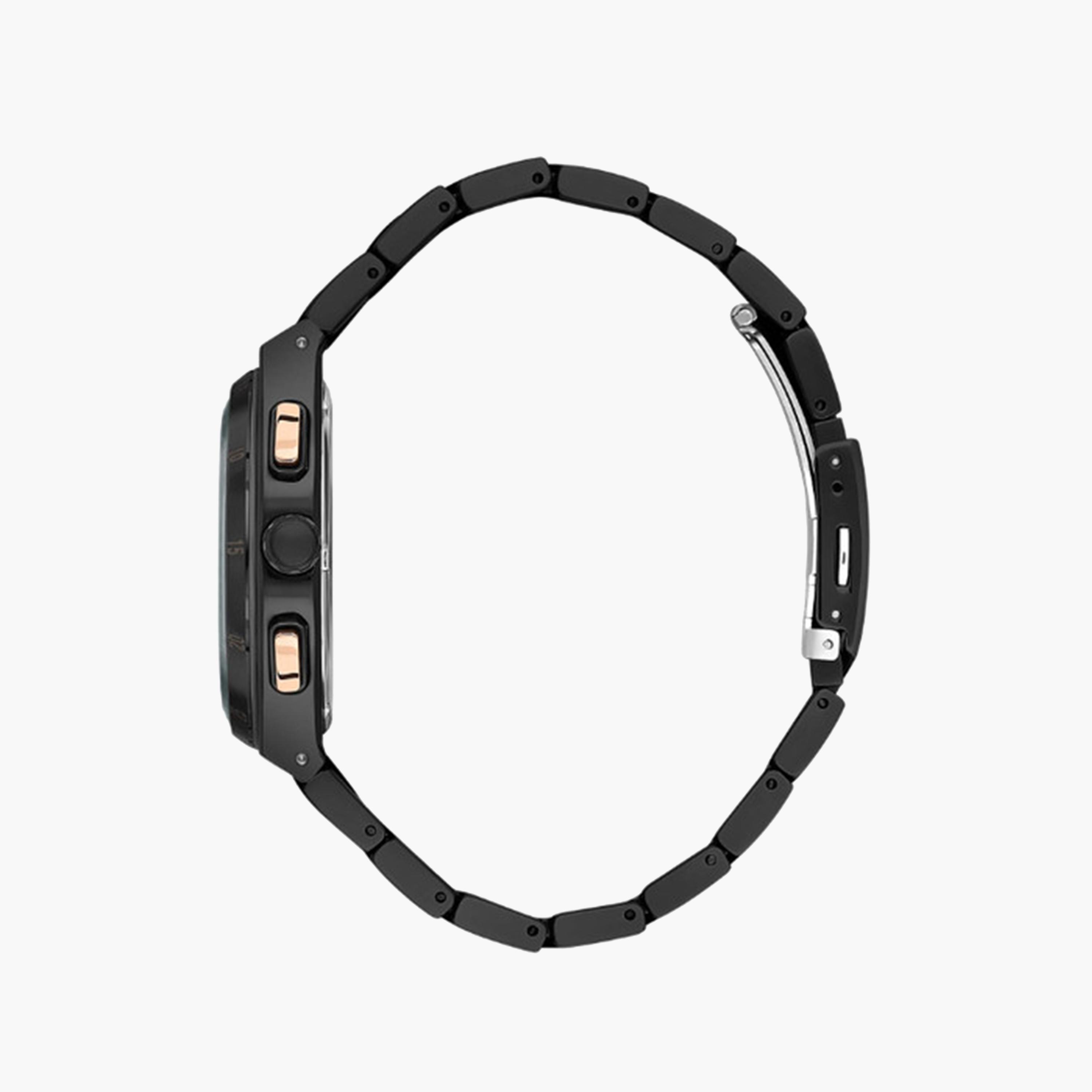 بيفرلي هيلز بولو كلوب- ساعة كرونوغراف للرجال 43 ملم سوداء بحزام معدني | BP3626X.690-men-watchesandjewellery-watches-image-2