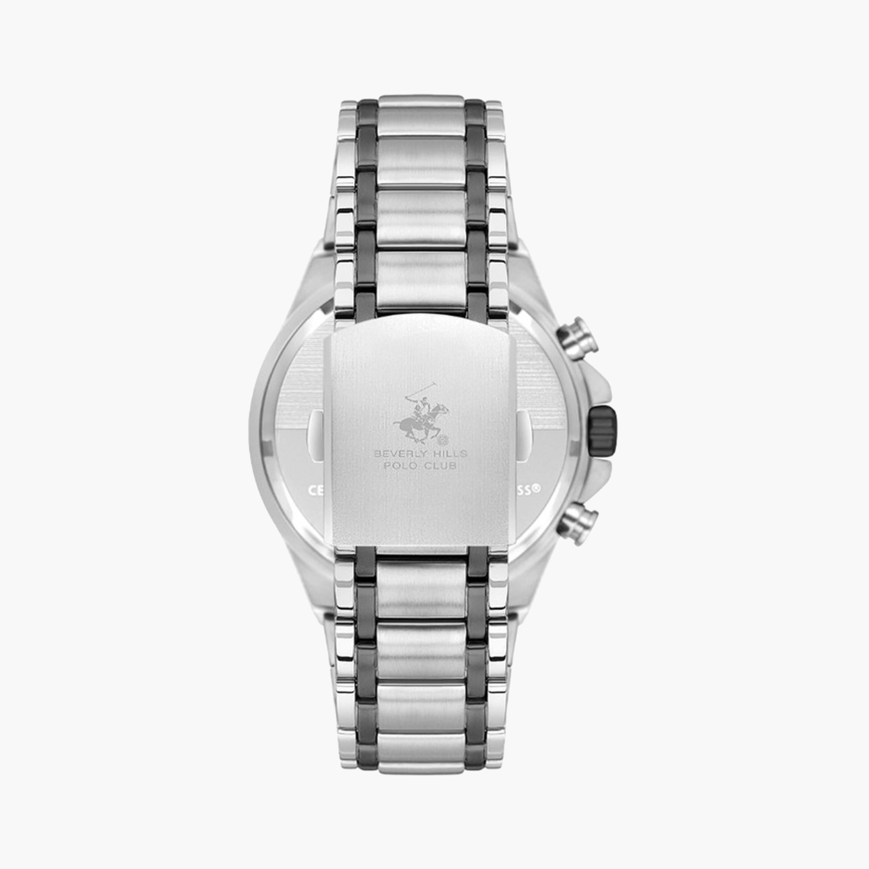 بيفرلي هيلز بولو كلوب- ساعة كرونوغراف للرجال 44 ملم فضية بحزام معدني | BP3612X.350-men-watchesandjewellery-watches-image-3