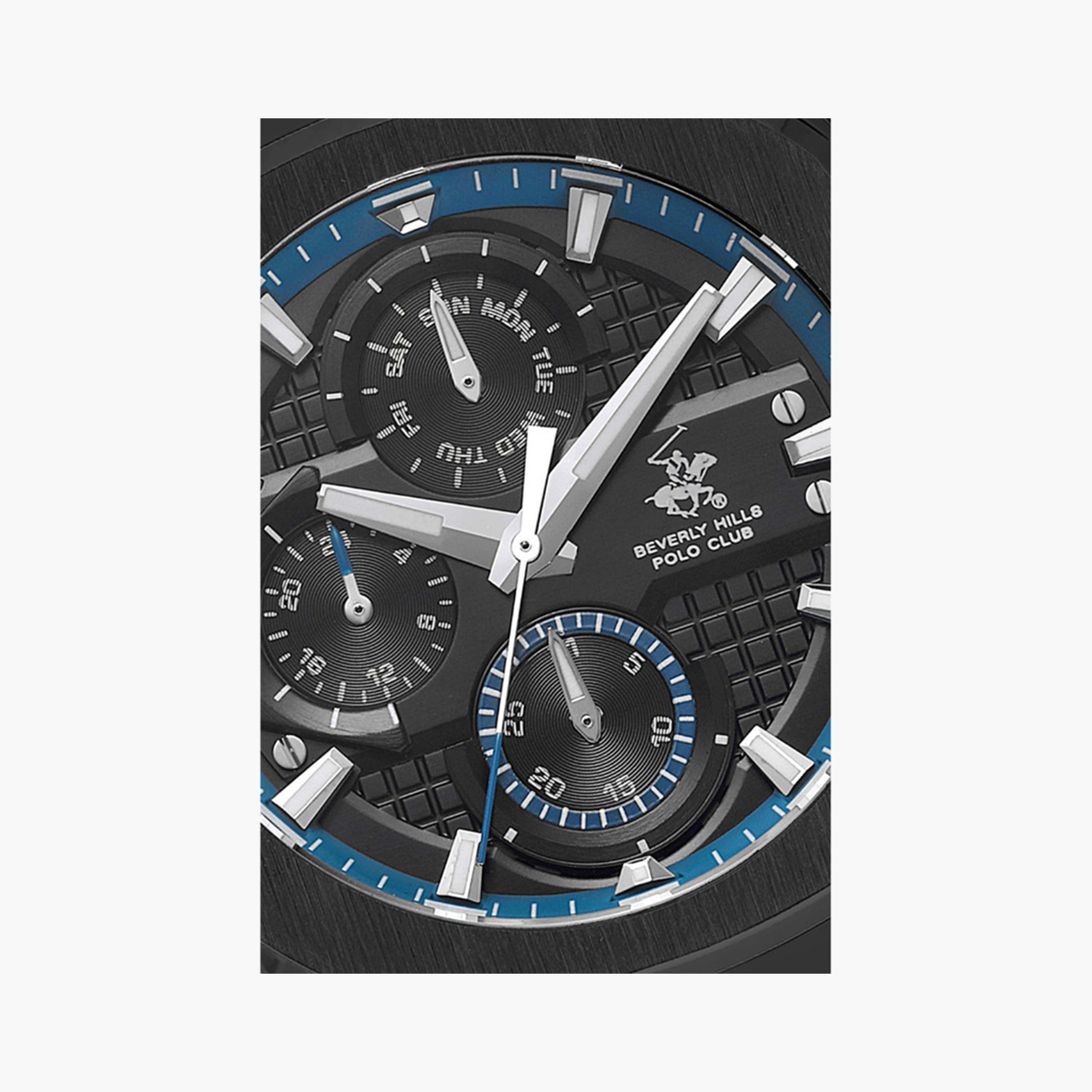 Beverly Hills Polo Club Men's 49 MM Blue Chronograph Silicone Strap Watch | BP3623X.659-men-watchesandjewellery-watches-image-5