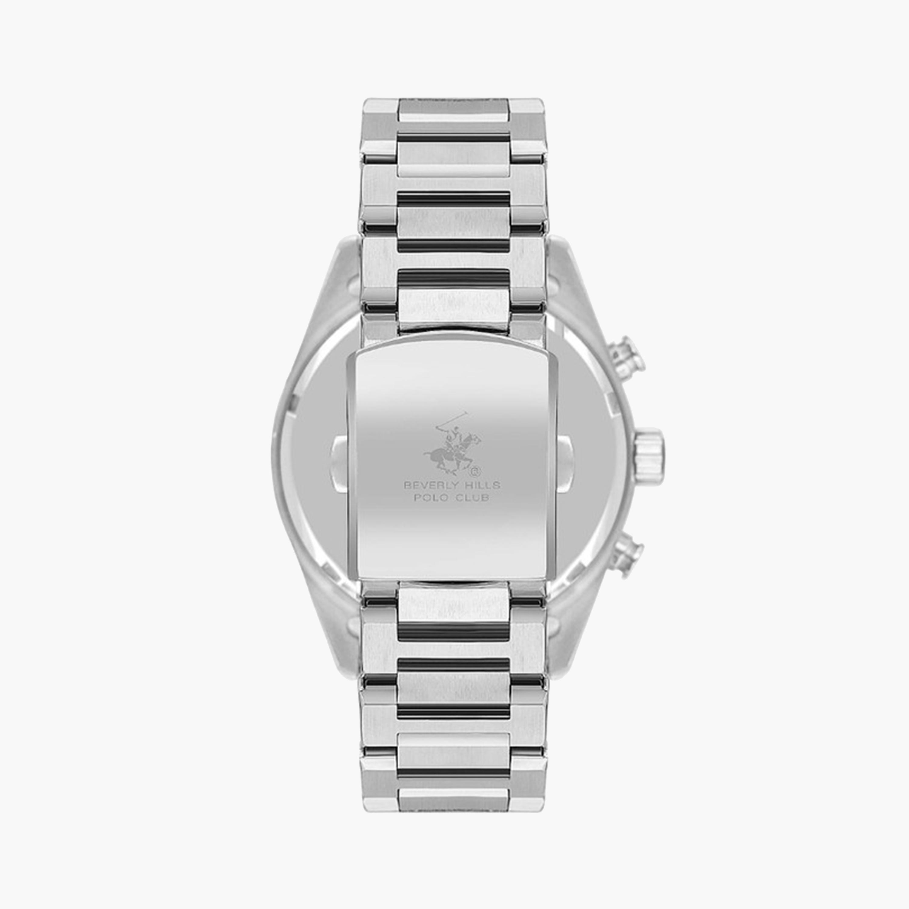 بيفرلي هيلز بولو كلوب- ساعة كرونوغراف للرجال 43 ملم فضية بحزام معدني | BP3633X.390-men-watchesandjewellery-watches-image-3