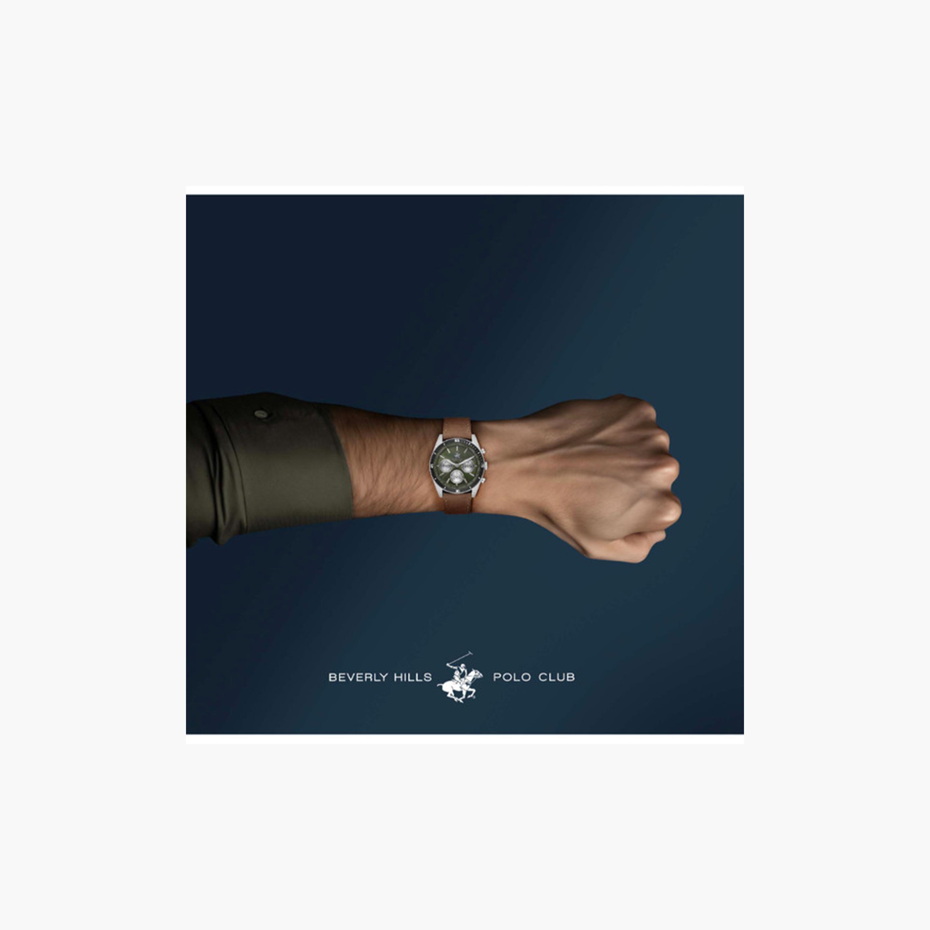 بيفرلي هيلز بولو كلوب- ساعة كرونوغراف للرجال 42 ملم بنية بحزام جلدي | BP3619X.375-men-watchesandjewellery-watches-image-4