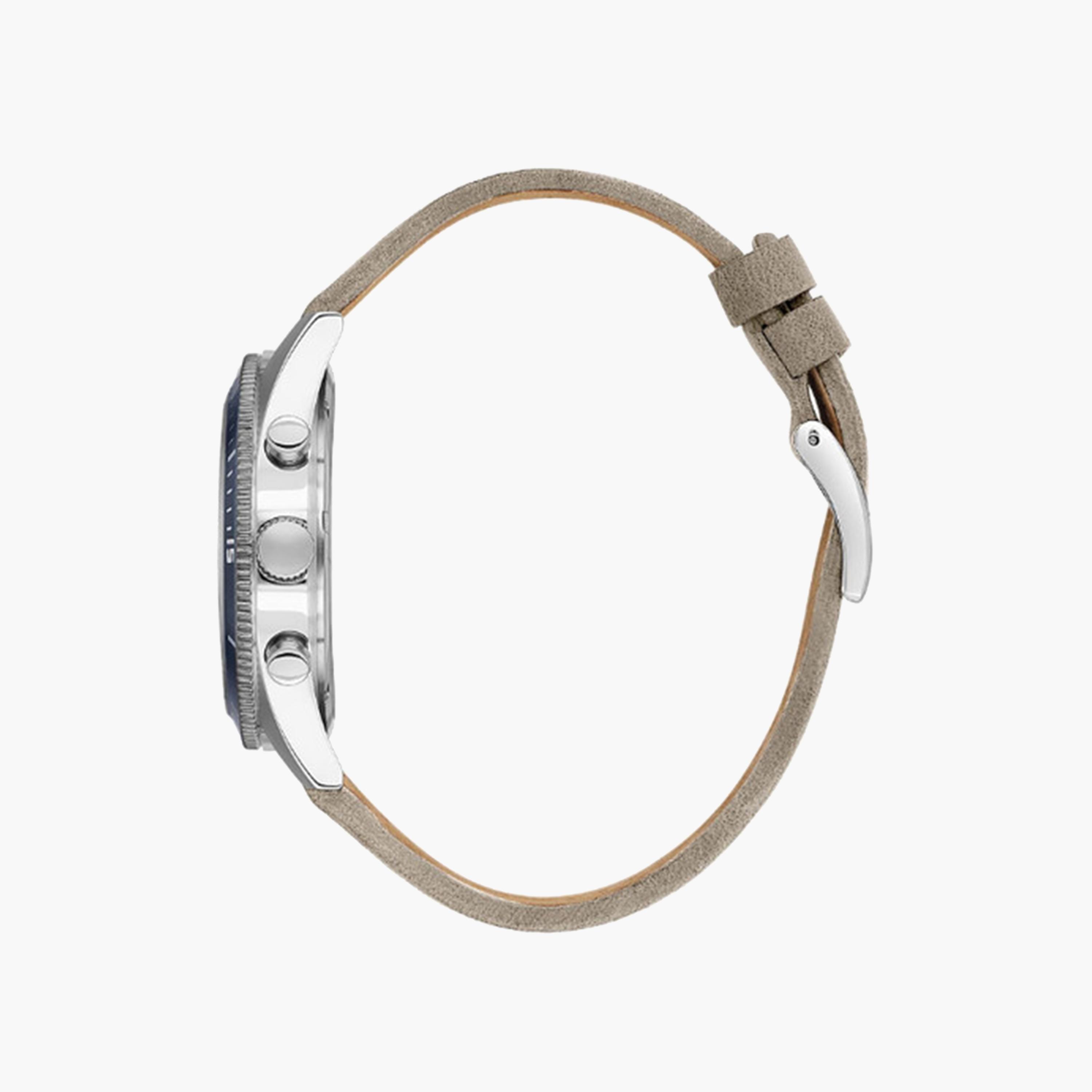 Beverly Hills Polo Club Men's 42 MM Grey Chronograph Leather Strap Watch | BP3619X.376-men-watchesandjewellery-watches-image-2
