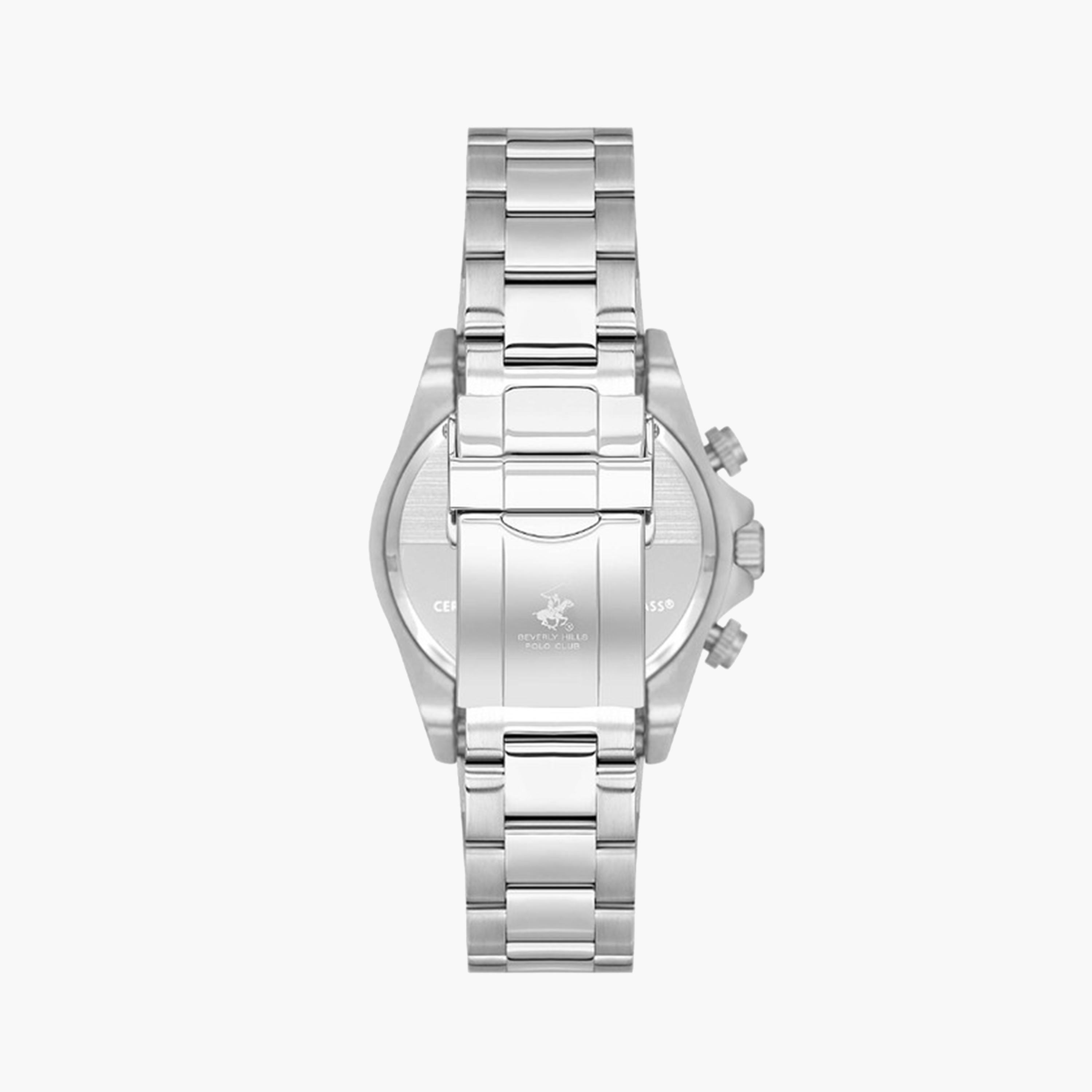 بيفرلي هيلز بولو كلوب- ساعة كرونوغراف للرجال 42 ملم فضية بحزام معدني | BP3608X.390-men-watchesandjewellery-watches-image-3