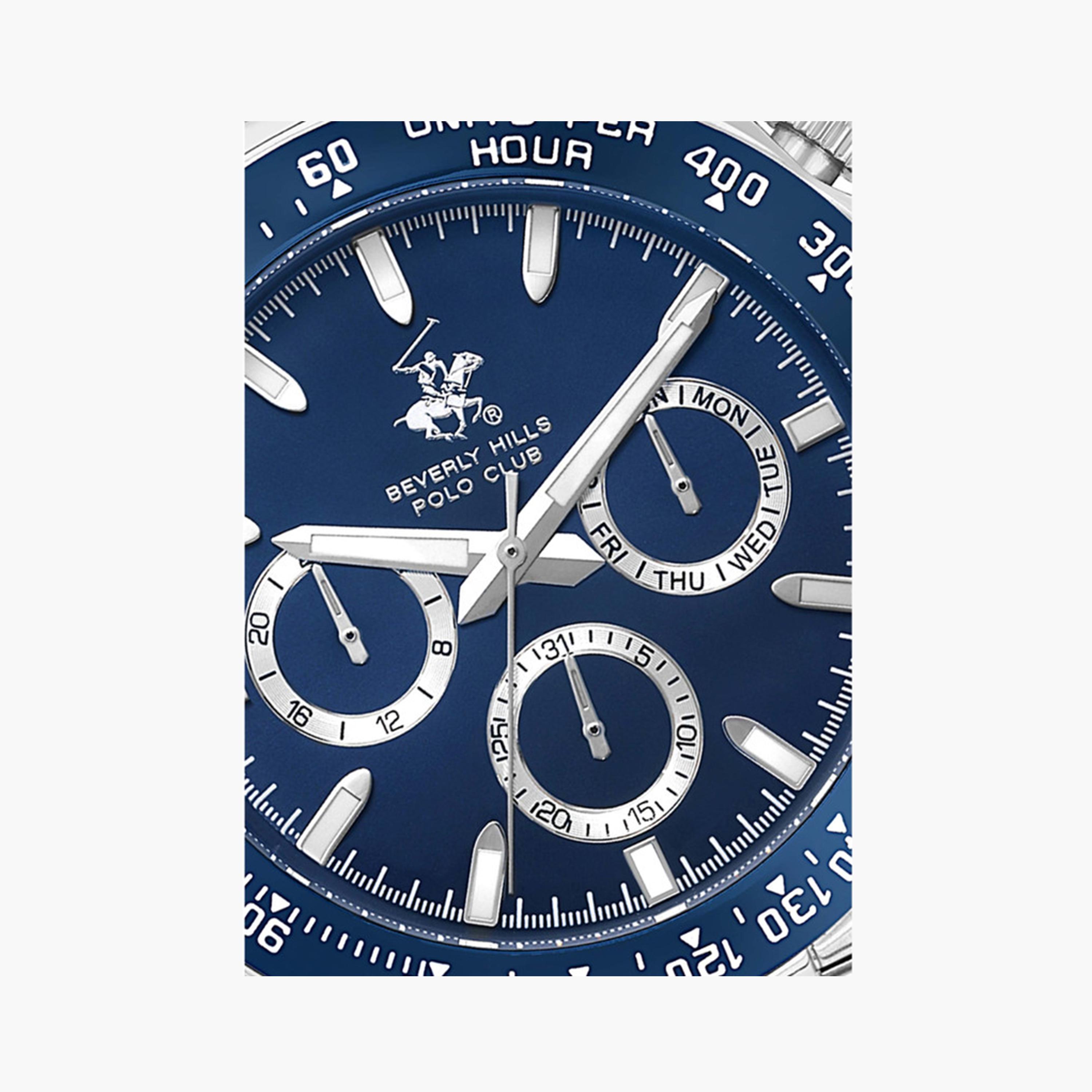 بيفرلي هيلز بولو كلوب- ساعة كرونوغراف للرجال 42 ملم فضية بحزام معدني | BP3608X.390-men-watchesandjewellery-watches-image-6