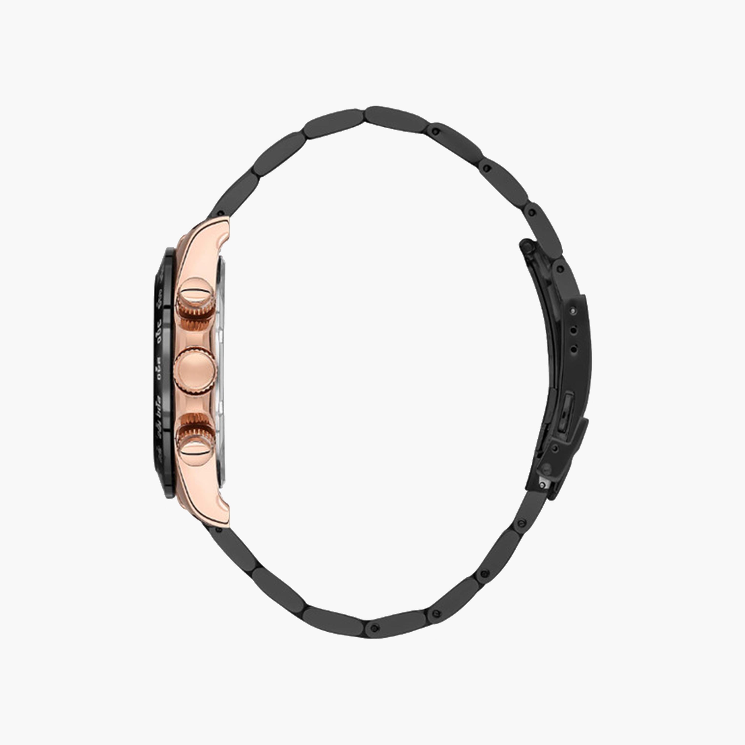 بيفرلي هيلز بولو كلوب- ساعة كرونوغراف للرجال 42 ملم سوداء بحزام معدني | BP3608X.540-men-watchesandjewellery-watches-image-2