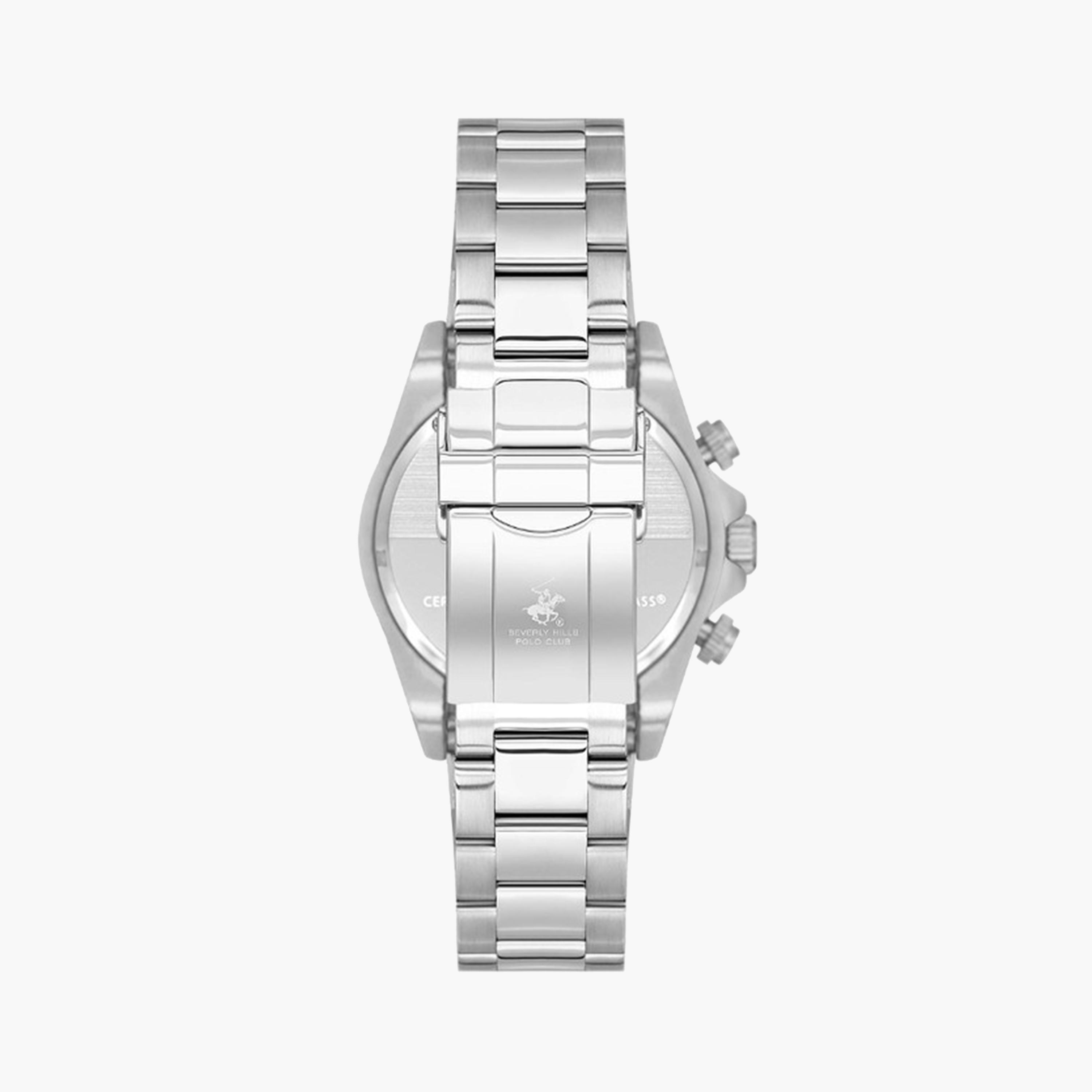 بيفرلي هيلز بولو كلوب- ساعة كرونوغراف للرجال 42 ملم فضية بحزام معدني | BP3608X.330-men-watchesandjewellery-watches-image-3