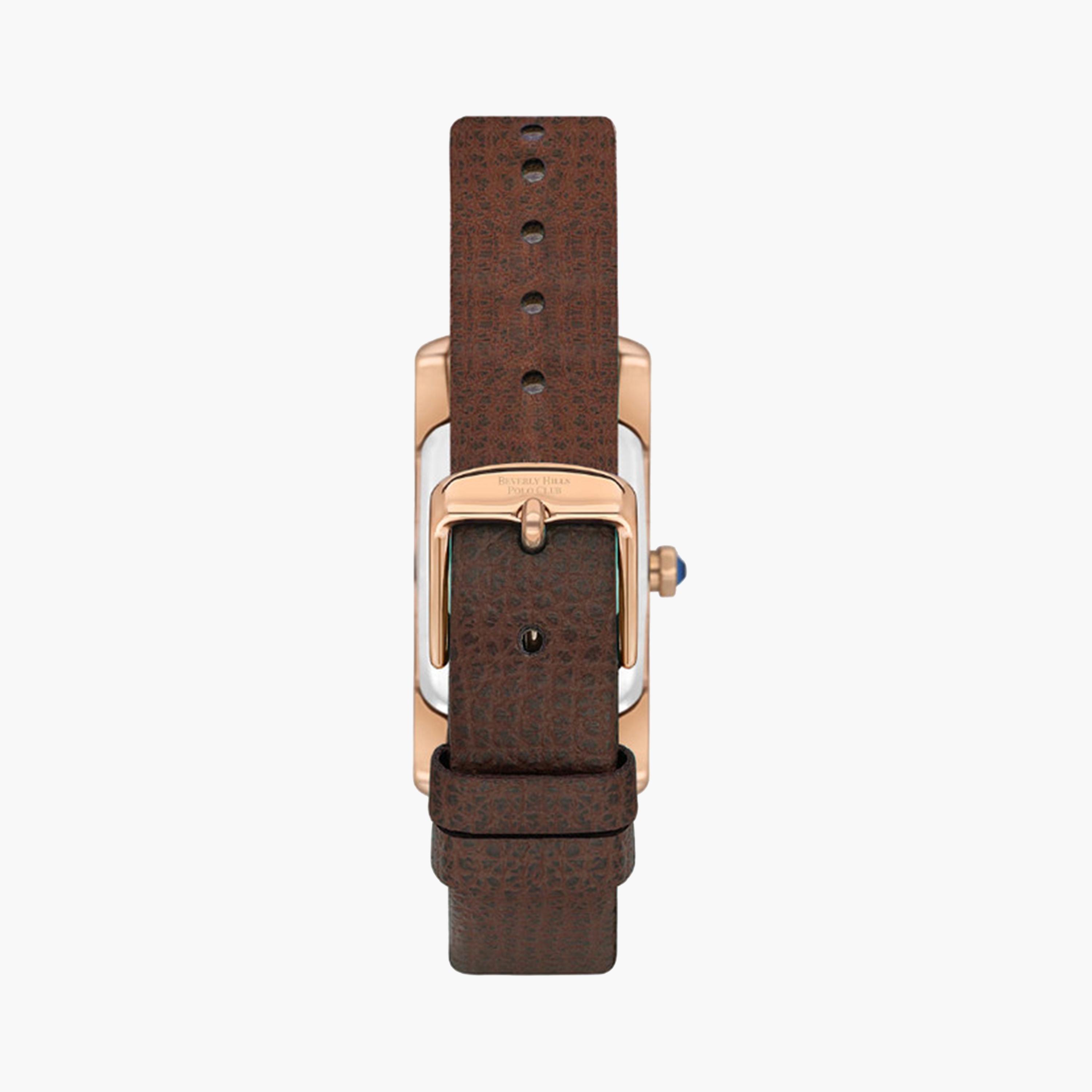 بيفرلي هيلز بولو كلوب- ساعة تناظرية للنساء 21 ملم بنية اللون بسوار جلدي | BP3613C.424-women-watchesandjewellery-watches-image-3