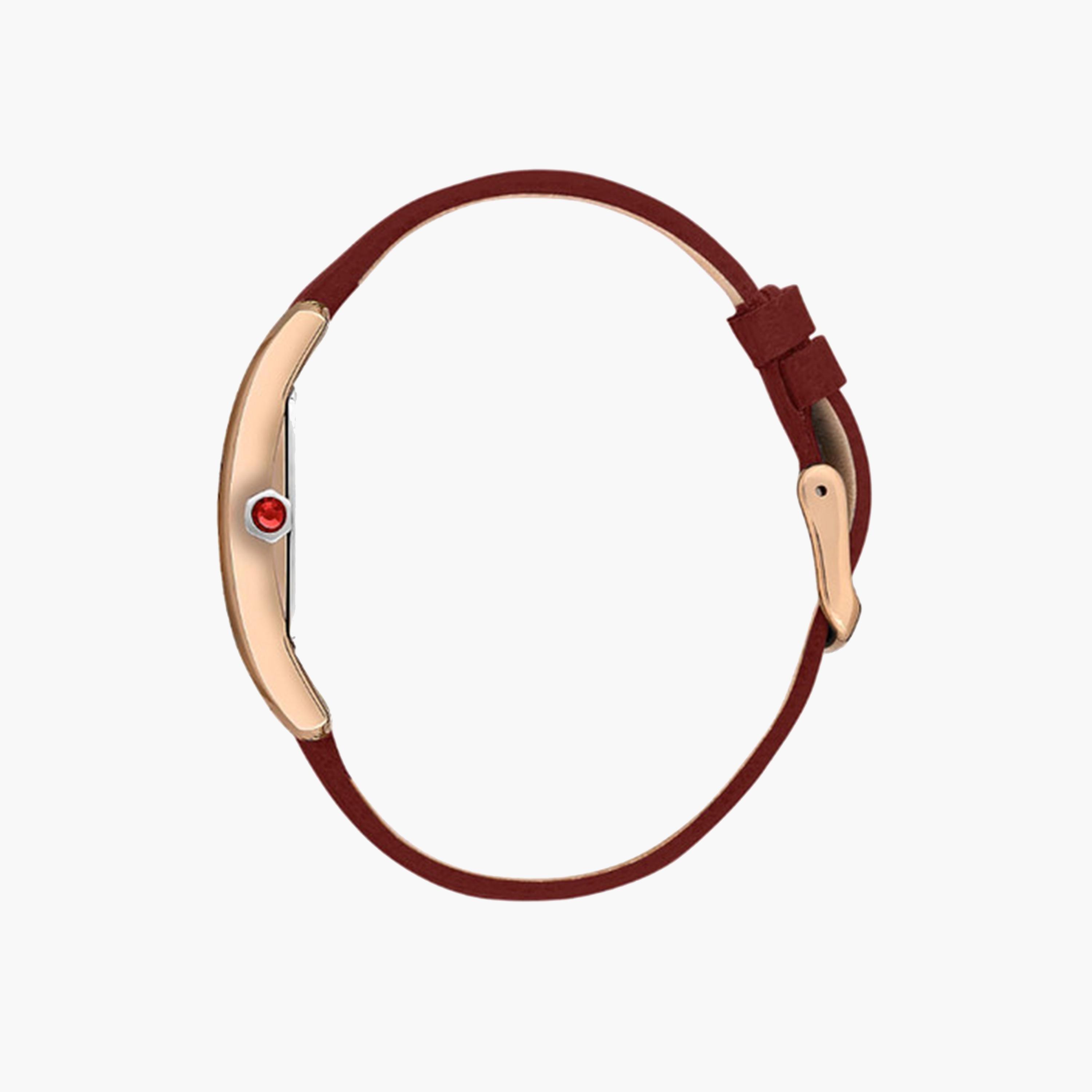 بيفرلي هيلز بولو كلوب- ساعة تناظرية للنساء 21 ملم حمراء اللون بسوار جلدي | BP3613C.428-women-watchesandjewellery-watches-image-2