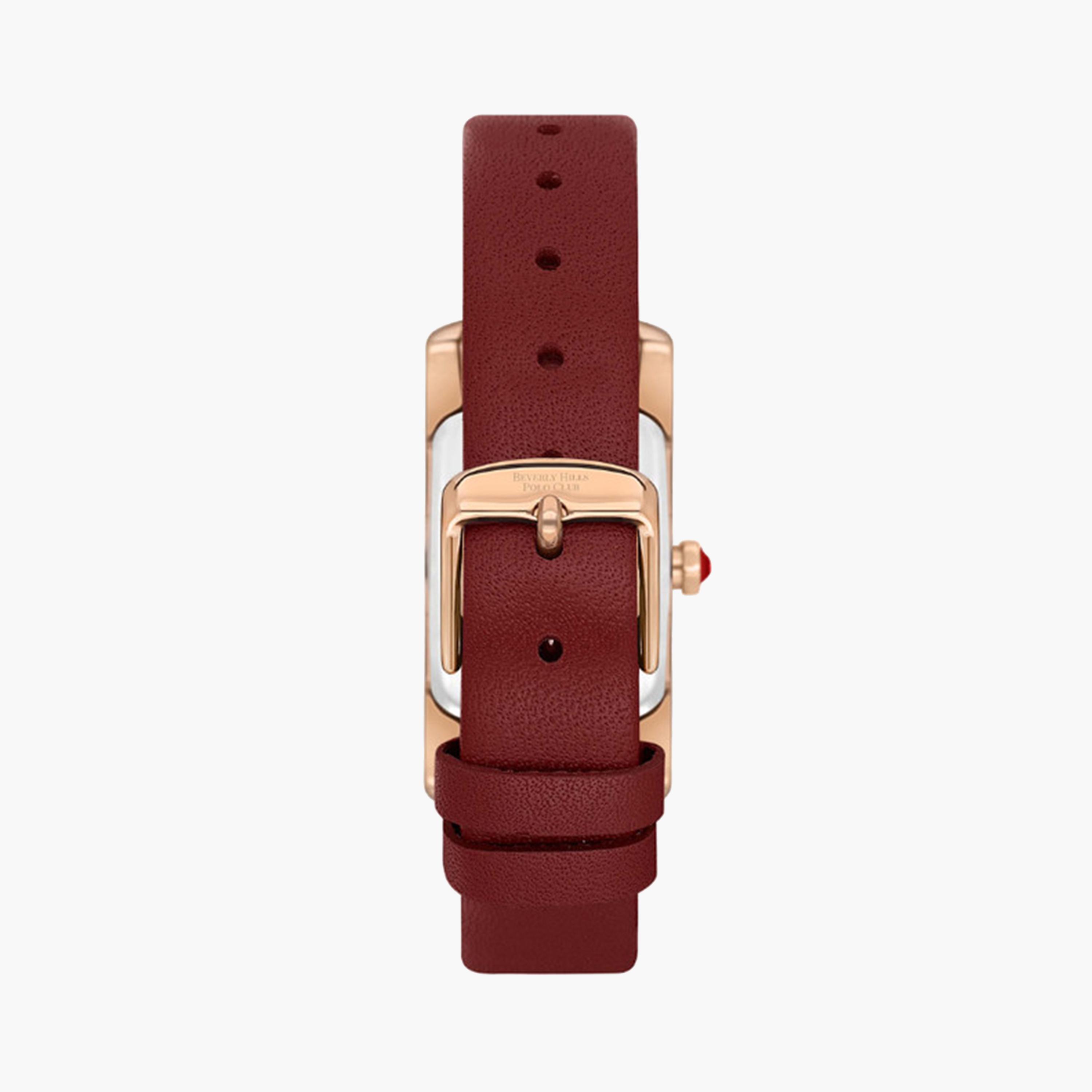 بيفرلي هيلز بولو كلوب- ساعة تناظرية للنساء 21 ملم حمراء اللون بسوار جلدي | BP3613C.428-women-watchesandjewellery-watches-image-3