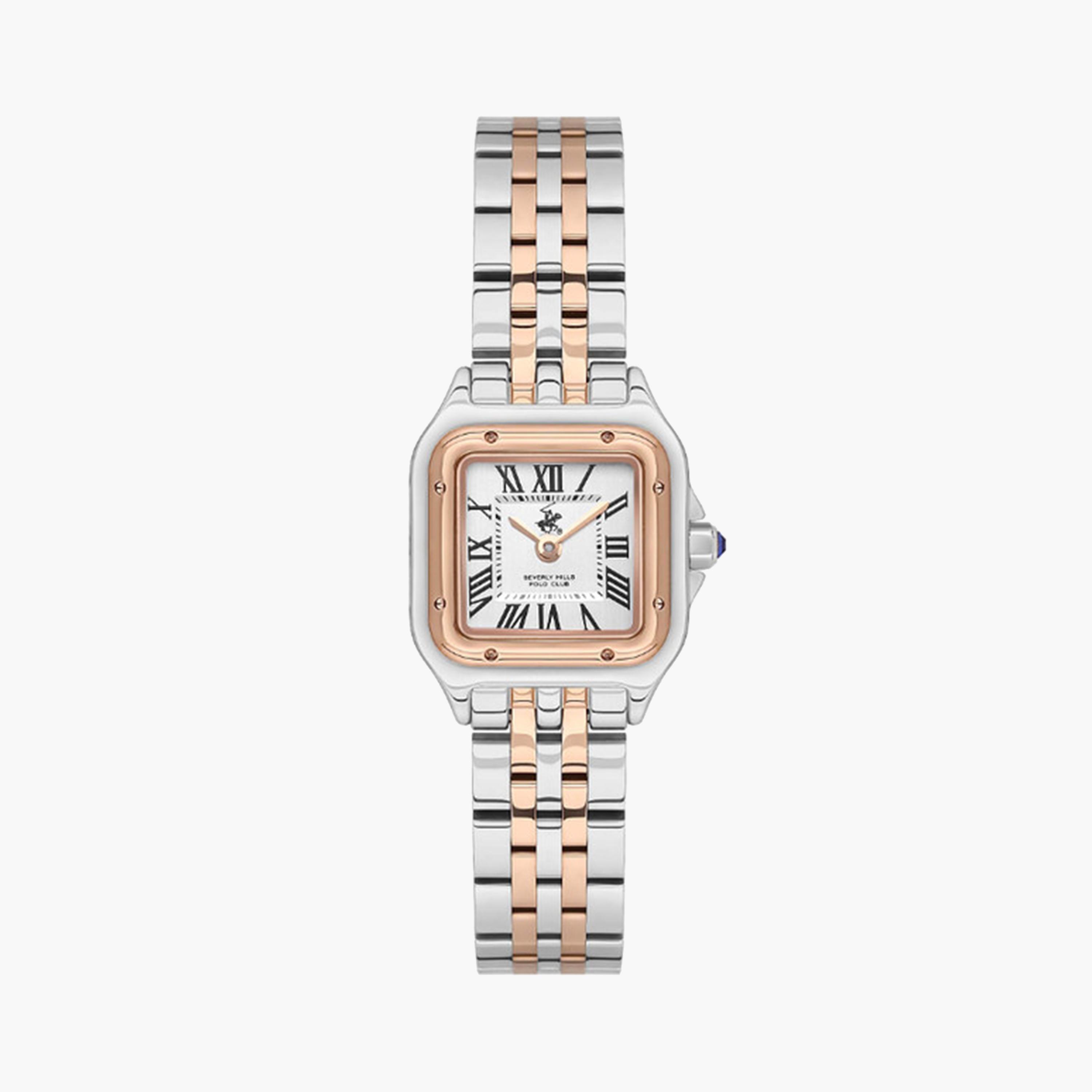 بيفرلي هيلز بولو كلوب- ساعة تناظرية للنساء 22 ملم فضية اللون بسوار معدني | BP3600C.530-women-watchesandjewellery-watches-image-1