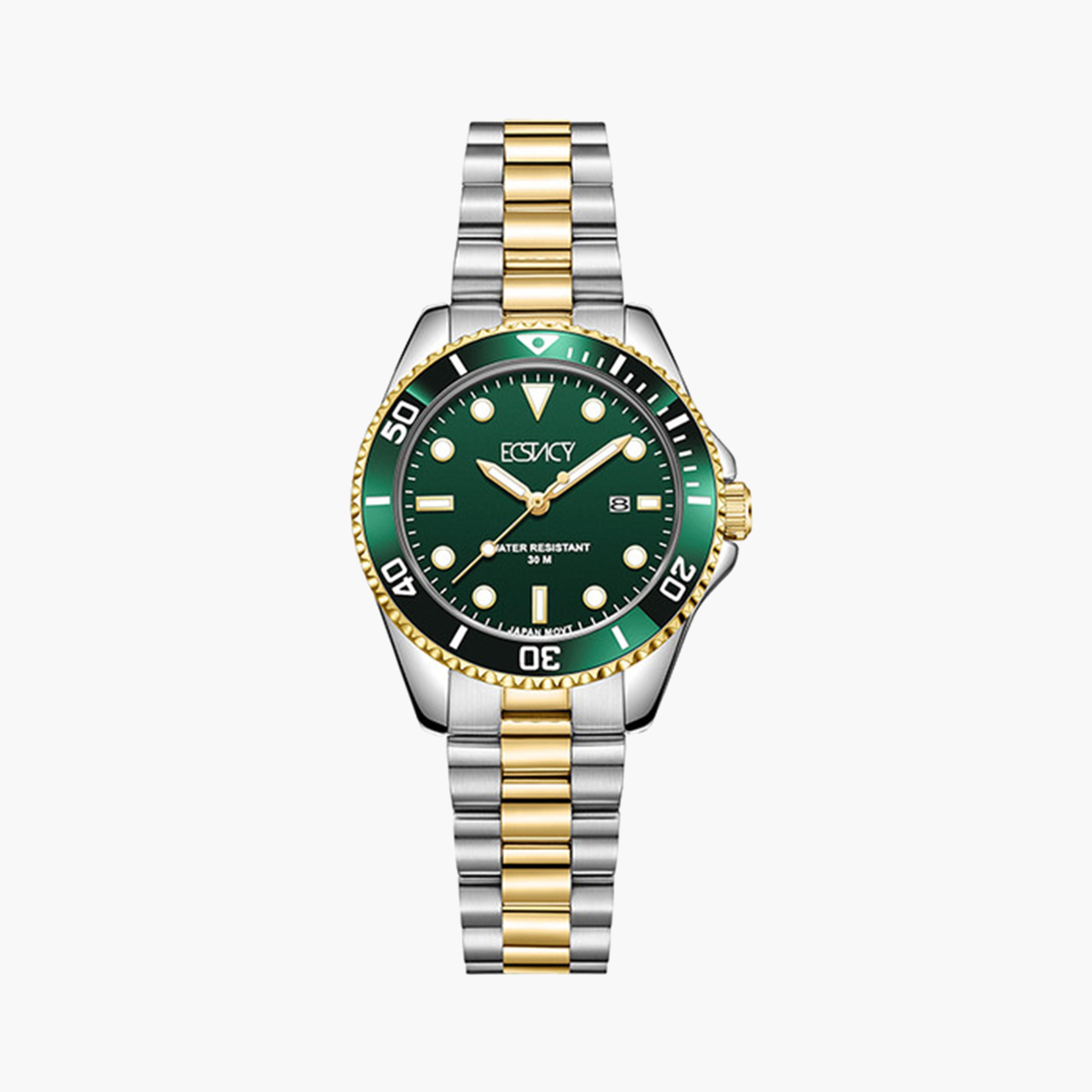 Ecstacy Women's 32 MM Gold Analog Stainless Steel Strap Watch | E24504-TBTH-women-watchesandjewellery-watches-image-1