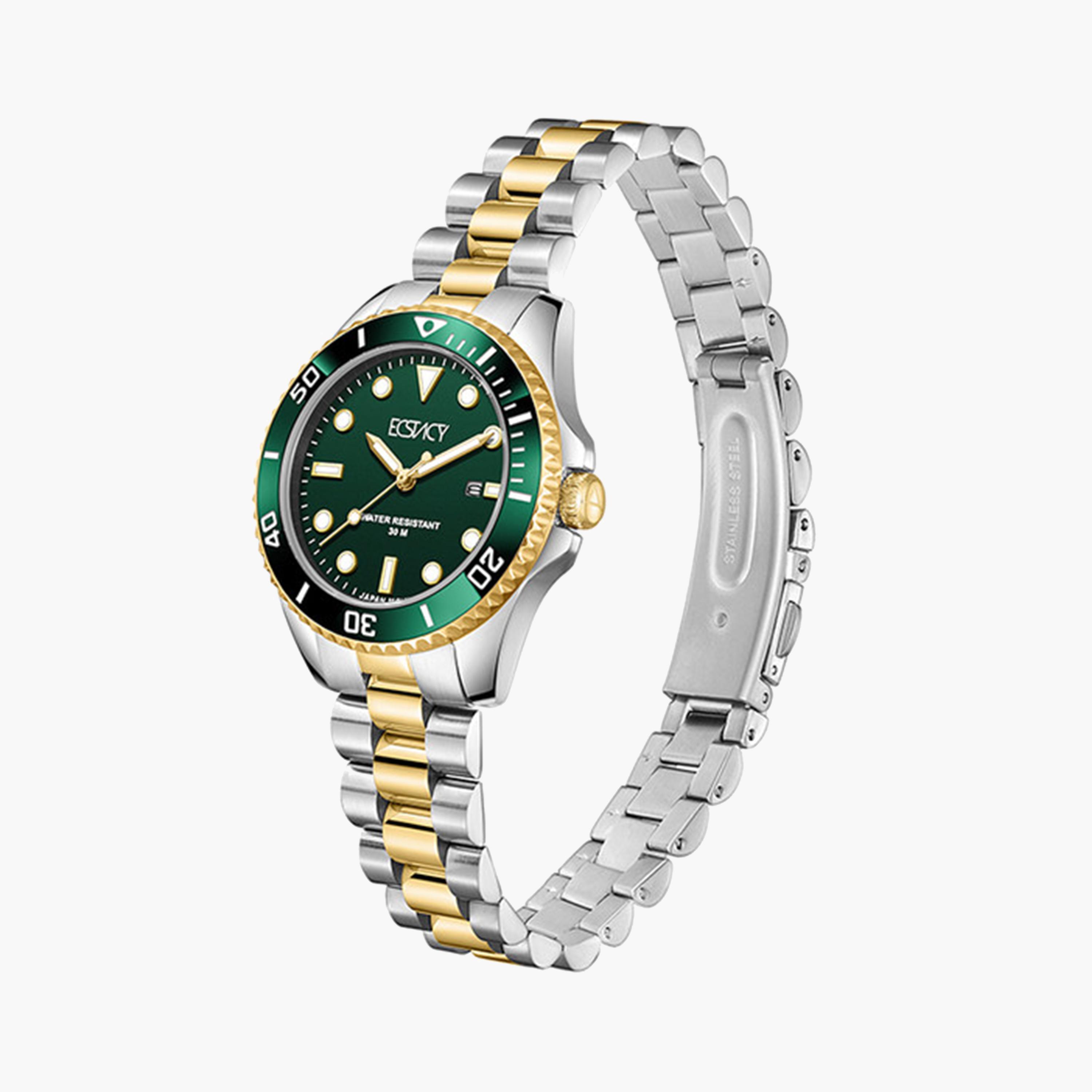 Ecstacy Women's 32 MM Gold Analog Stainless Steel Strap Watch | E24504-TBTH-women-watchesandjewellery-watches-image-2