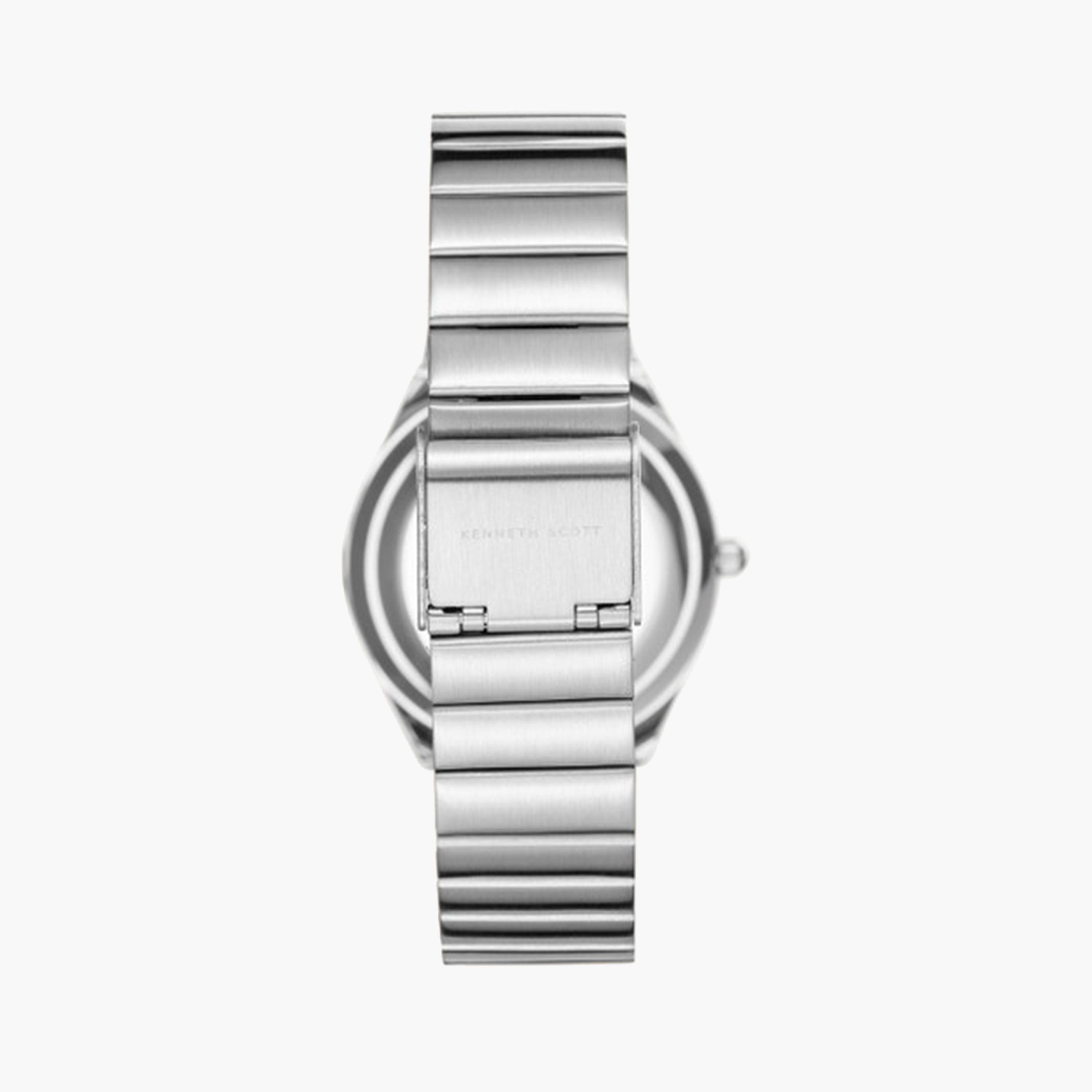 كينيث سكوت- ساعة تناظرية للنساء 32 ملم بسوار ستانلس ستيل فضي | K24506-SBSH-women-watchesandjewellery-watches-image-3
