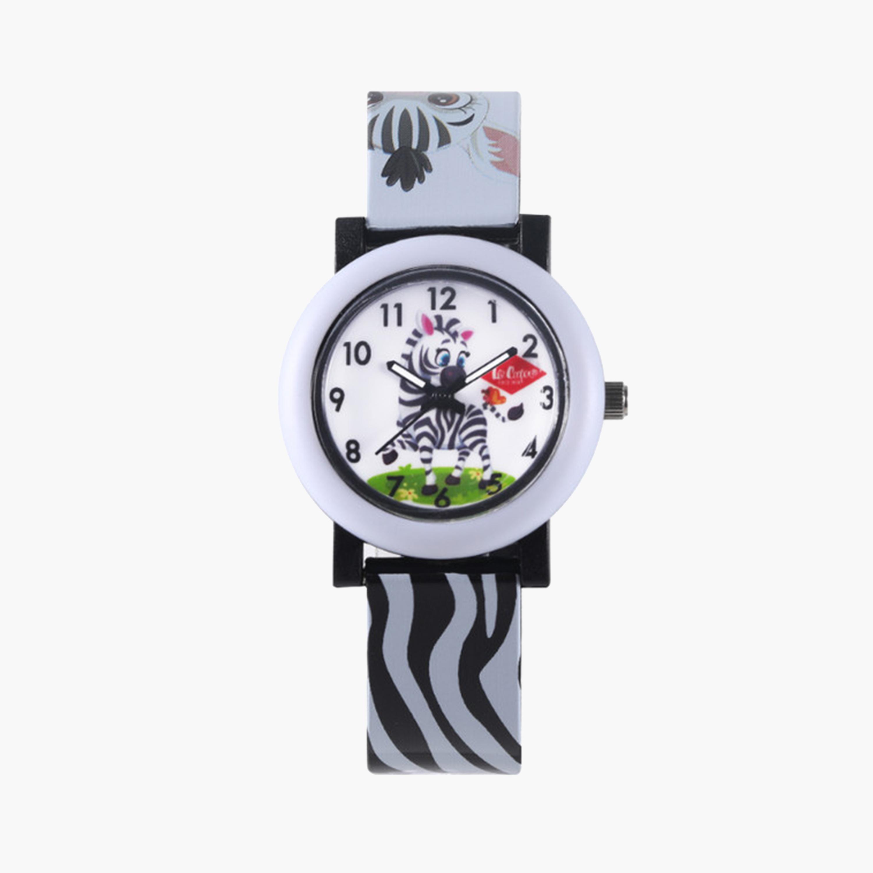 Lee Cooper Kid's 30 MM Black Analog Silicone Strap Watch | LC.K.2.636-girls-accessories-watches-image-1