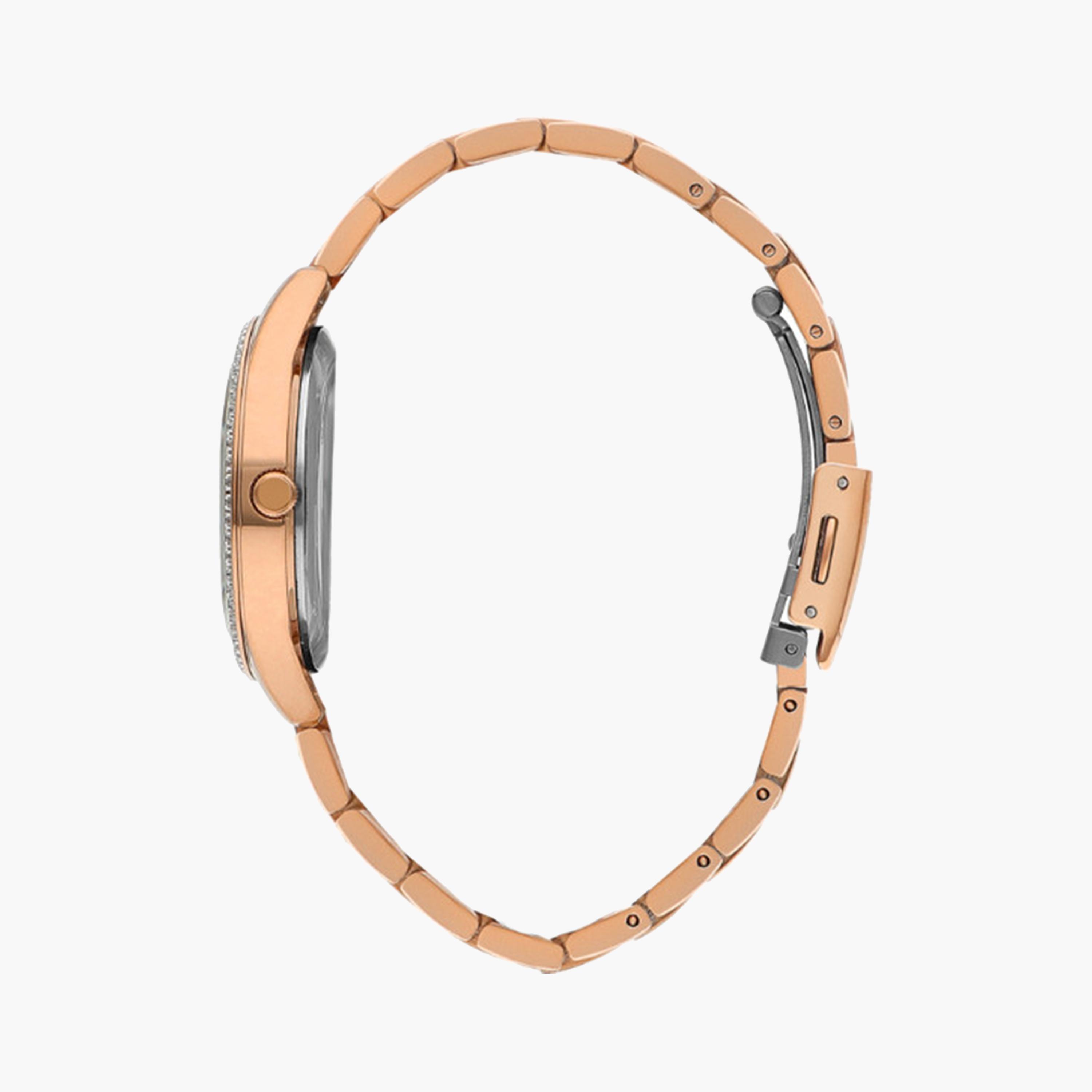 لي كوبر- ساعة تناظرية للنساء بسوار معدني 34 مم باللون الذهبي الوردي | LC07928.430-women-watchesandjewellery-watches-image-2