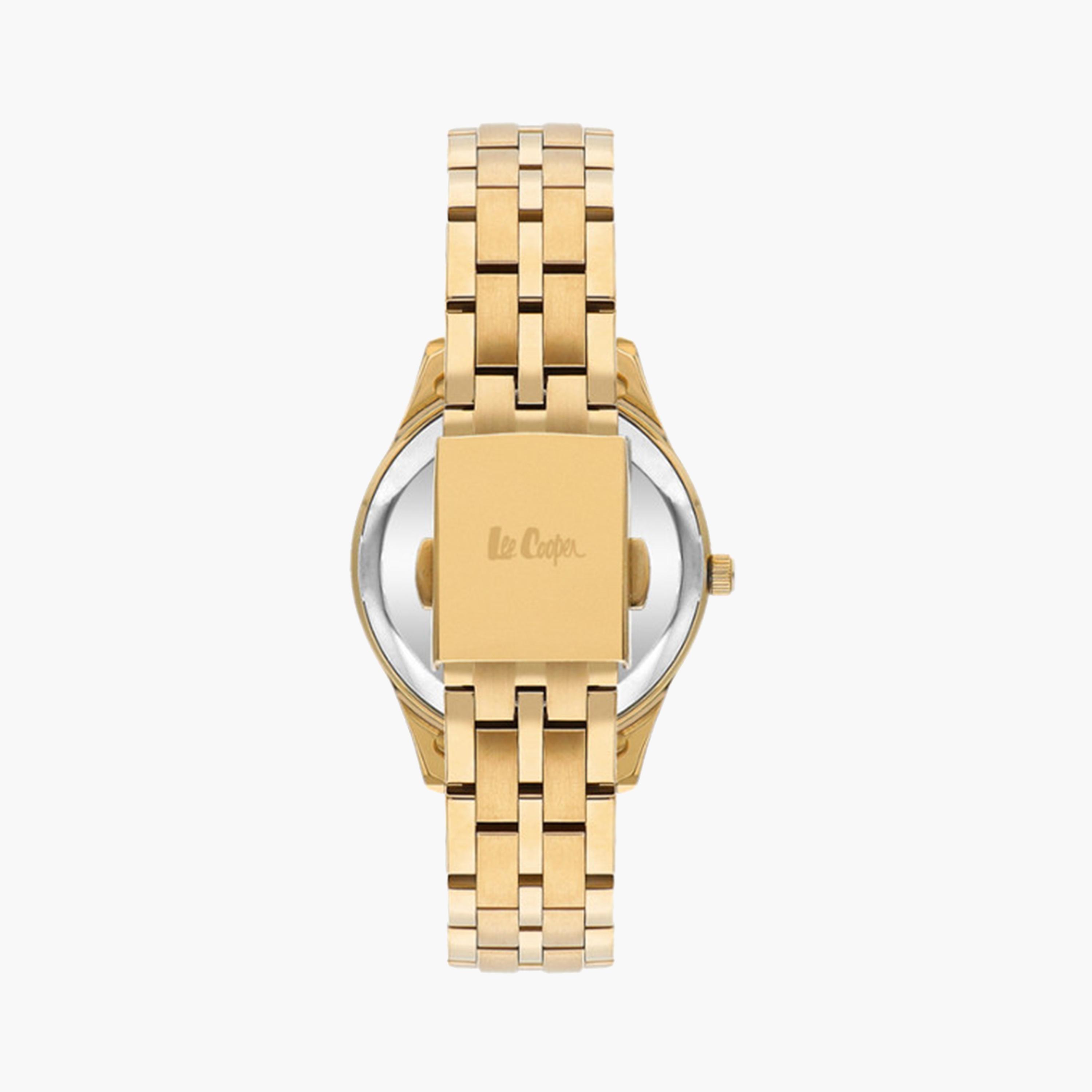 لي كوبر- ساعة تناظرية للنساء 34 ملم بسوار معدني ذهبي | LC07928.170-women-watchesandjewellery-watches-image-2