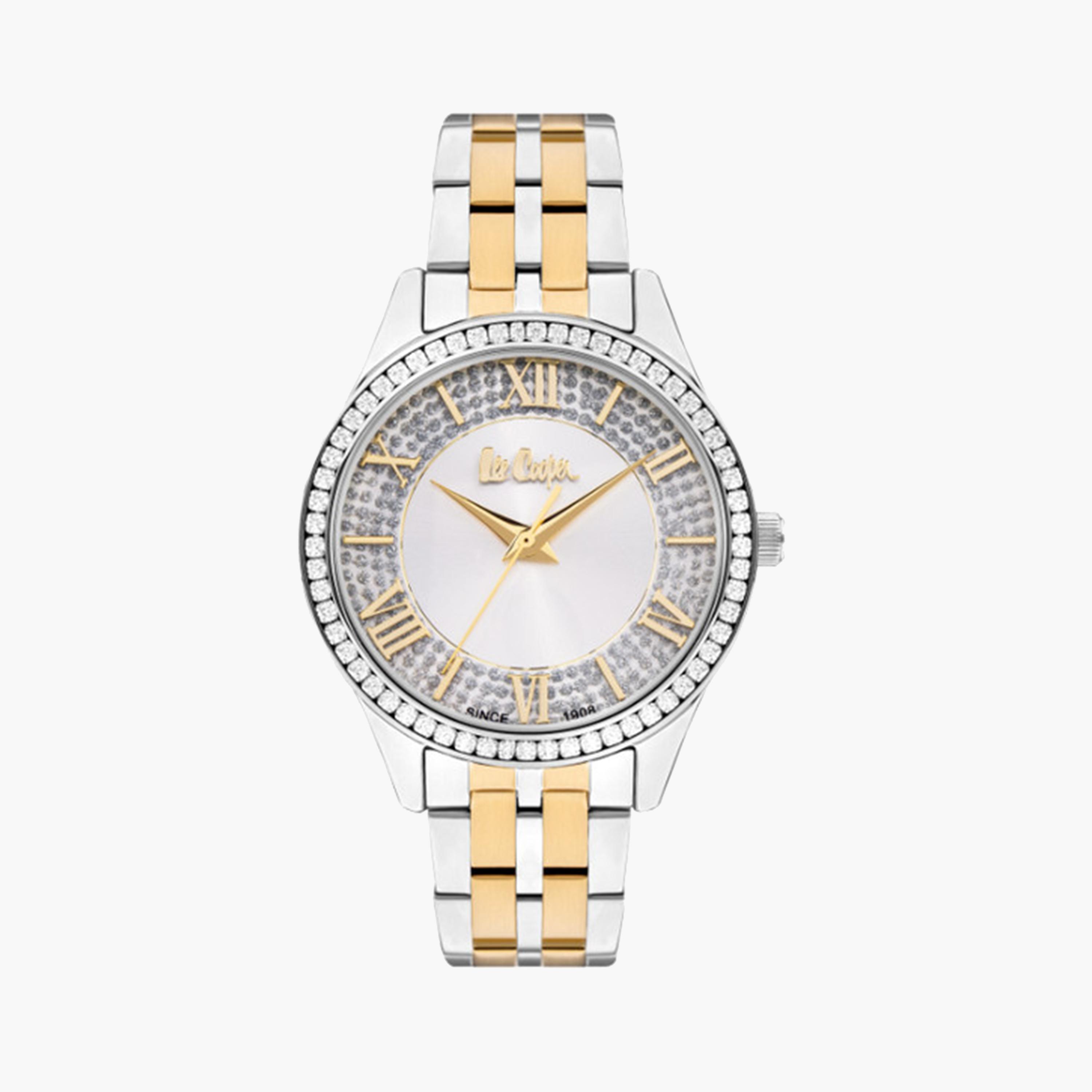 Lee Cooper Women's 34 MM Silver Analog Metal Strap Watch | LC07928.310-women-watchesandjewellery-watches-image-1