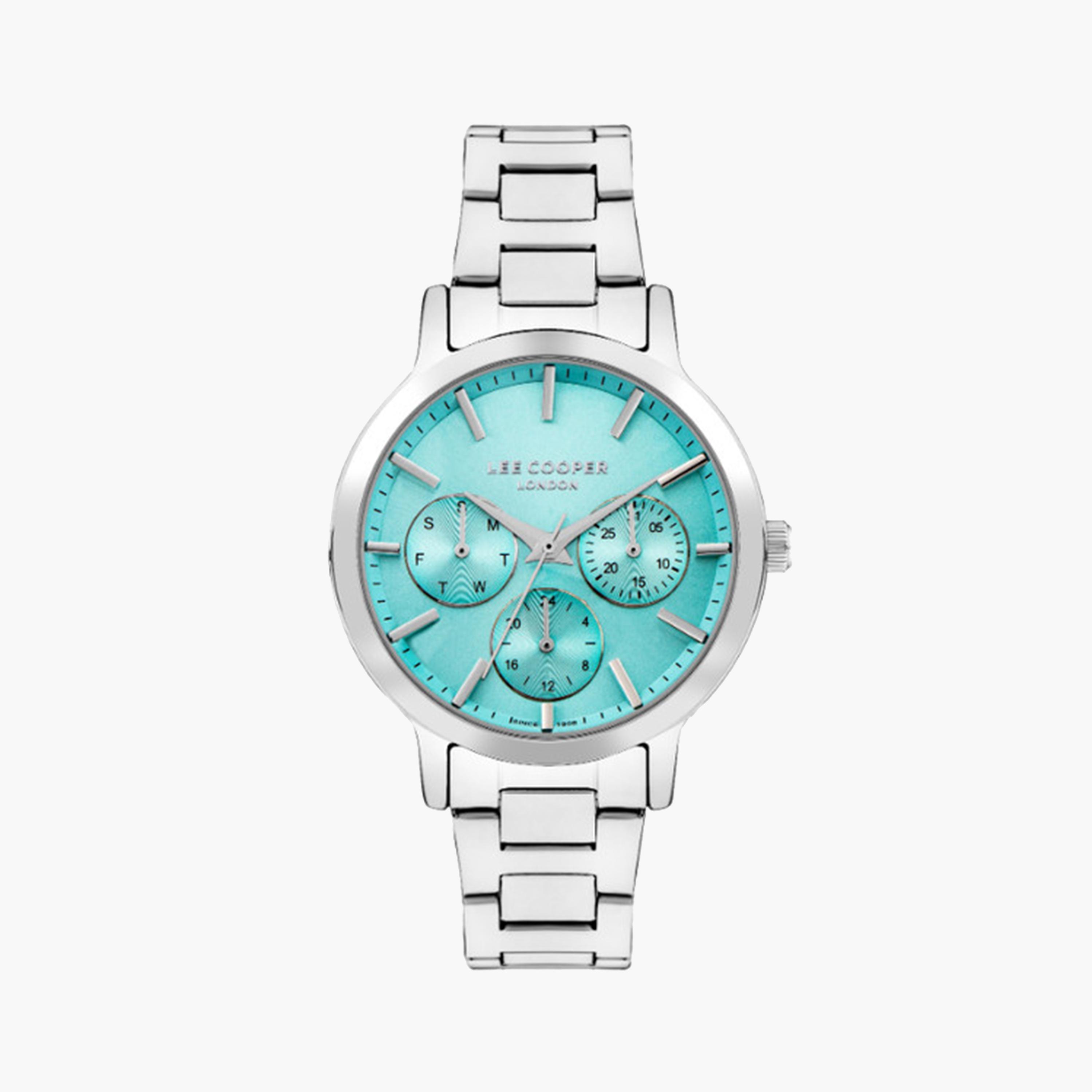 لي كوبر- ساعة كرونوغراف للنساء بسوار معدني 35 مم باللون الفضي | LC07946.380-women-watchesandjewellery-watches-image-1