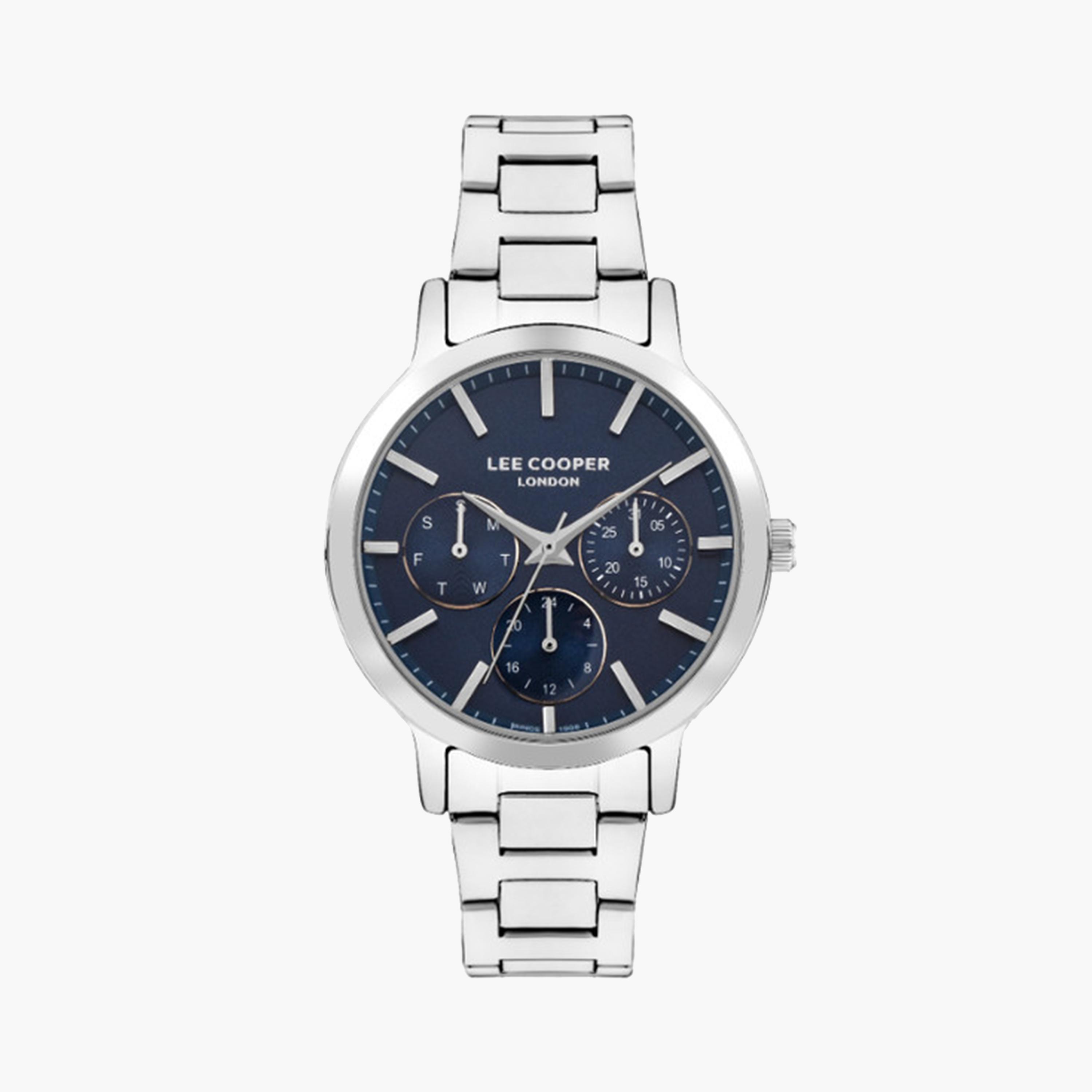 لي كوبر- ساعة كرونوغراف للنساء بسوار معدني 35 مم باللون الفضي | LC07946.390-women-watchesandjewellery-watches-image-1