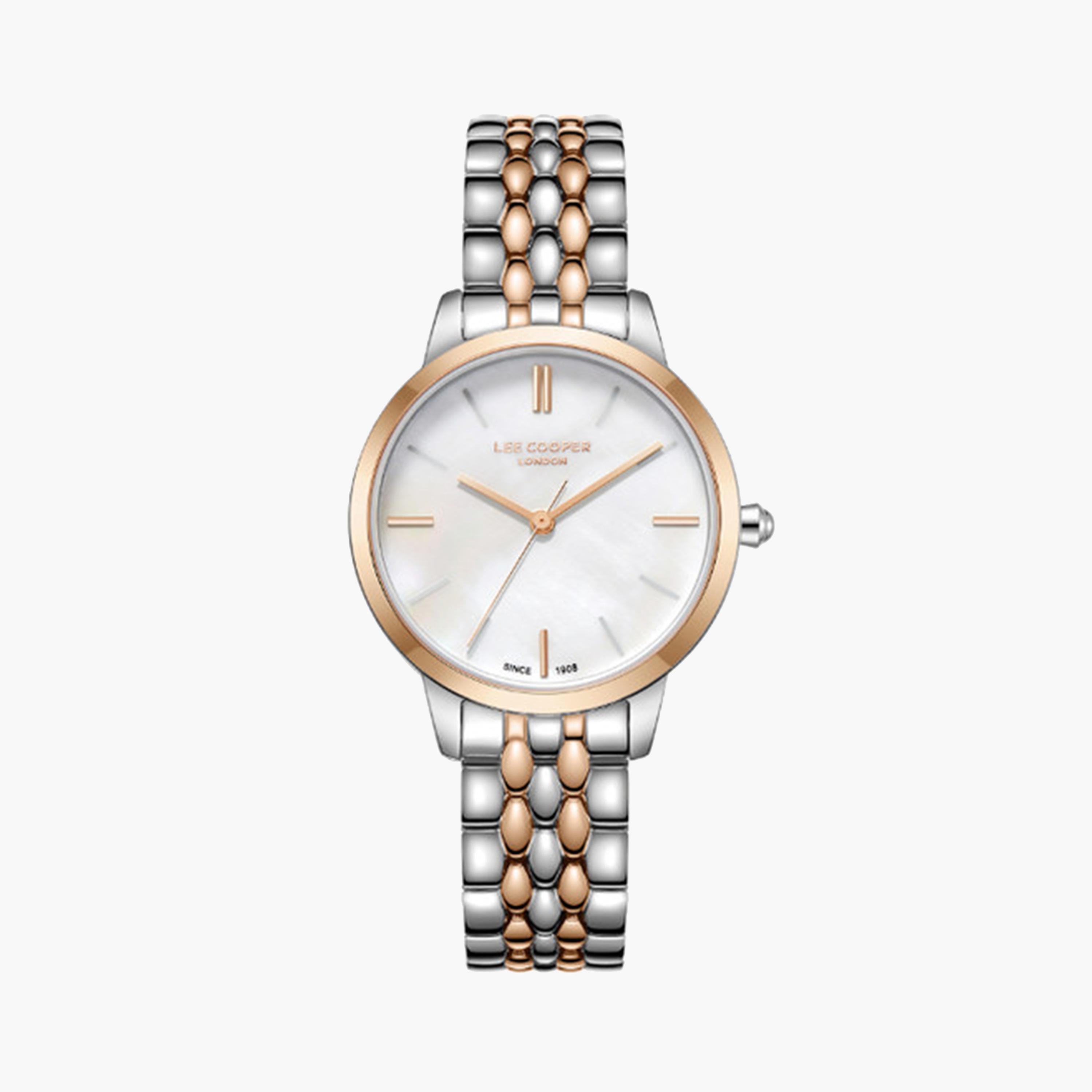 لي كوبر- ساعة تناظرية للنساء 33 ملم بسوار معدني متعدد الألوان | LC07941.520-women-watchesandjewellery-watches-image-1