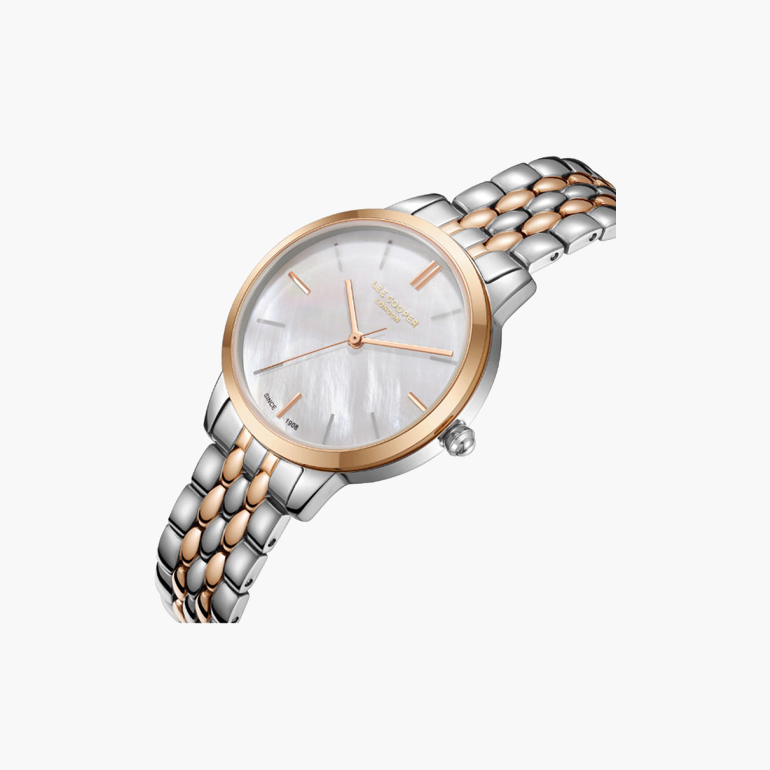 Lee Cooper Women's 33 MM Dual Tone Analog Metal Strap Watch | LC07941.520-women-watchesandjewellery-watches-image-2