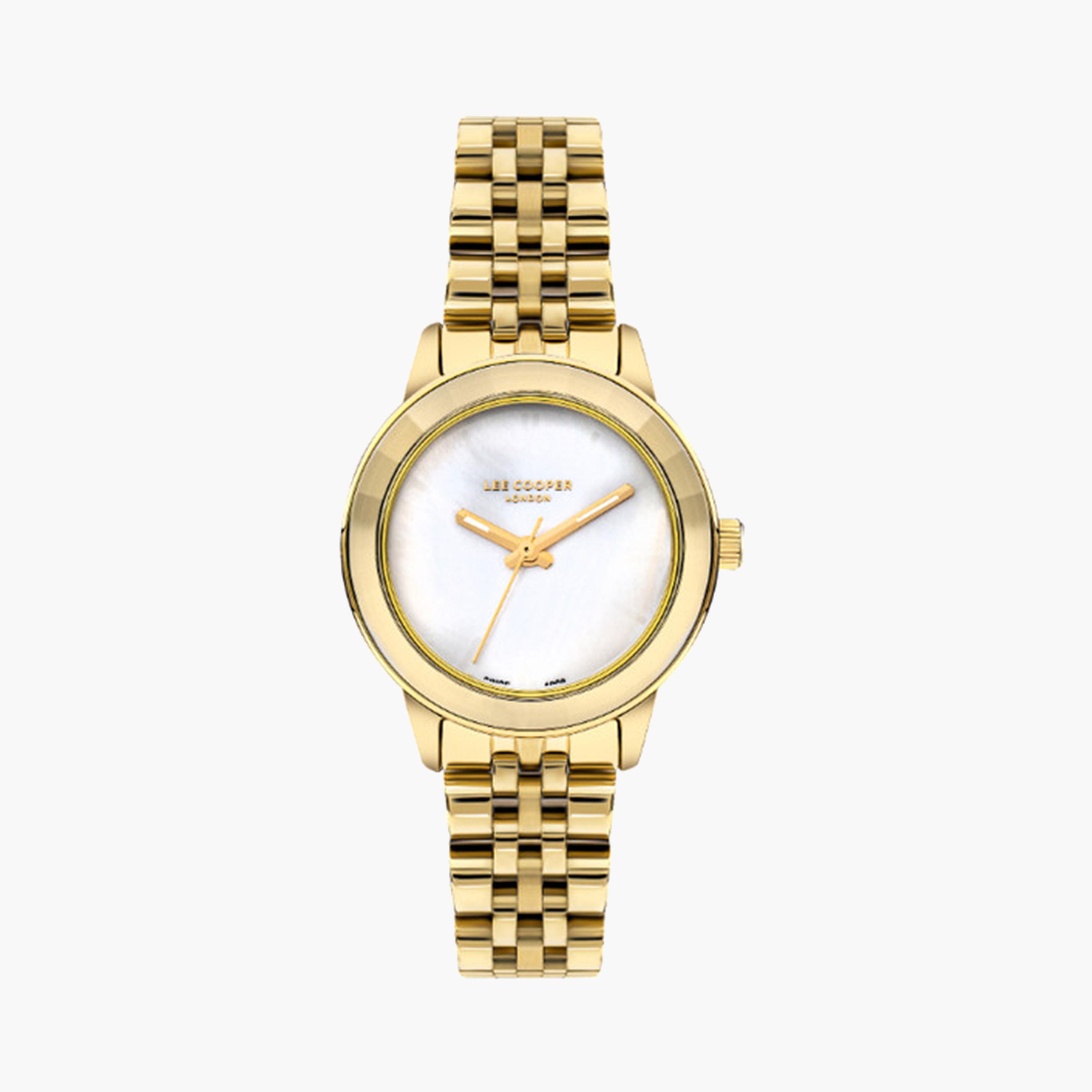 Lee Cooper Women's 30 MM Gold Analog Metal Strap Watch | LC07934.120-women-watchesandjewellery-watches-image-1