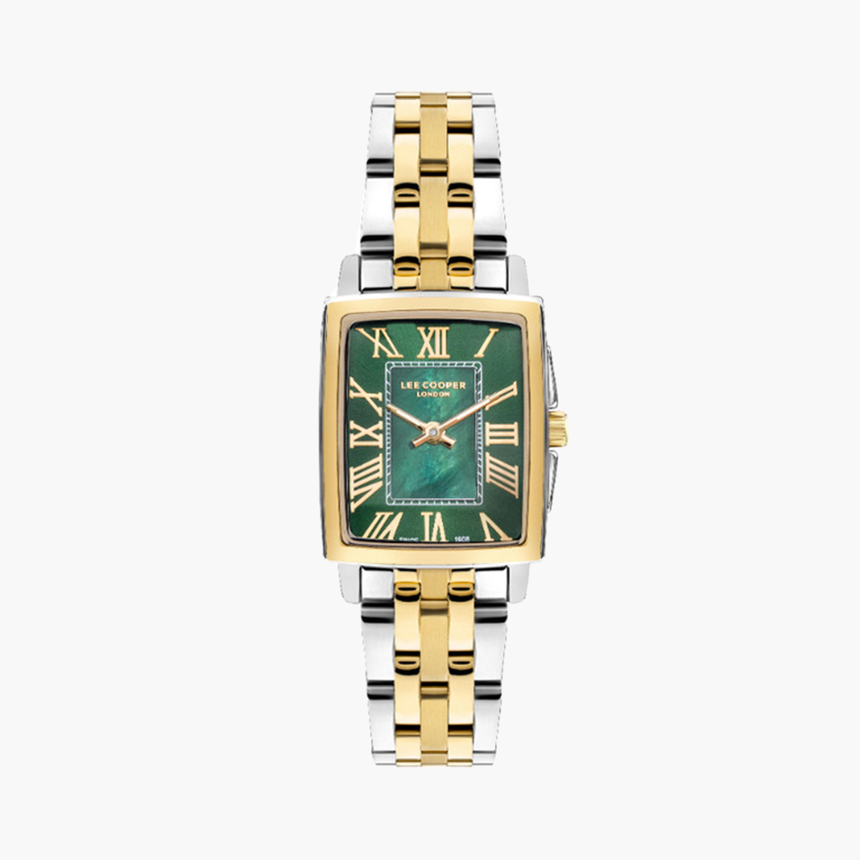 Lee Cooper Women's 33 MM Dual Tone Analog Metal Strap Watch | LC07940.270-women-watchesandjewellery-watches-image-1