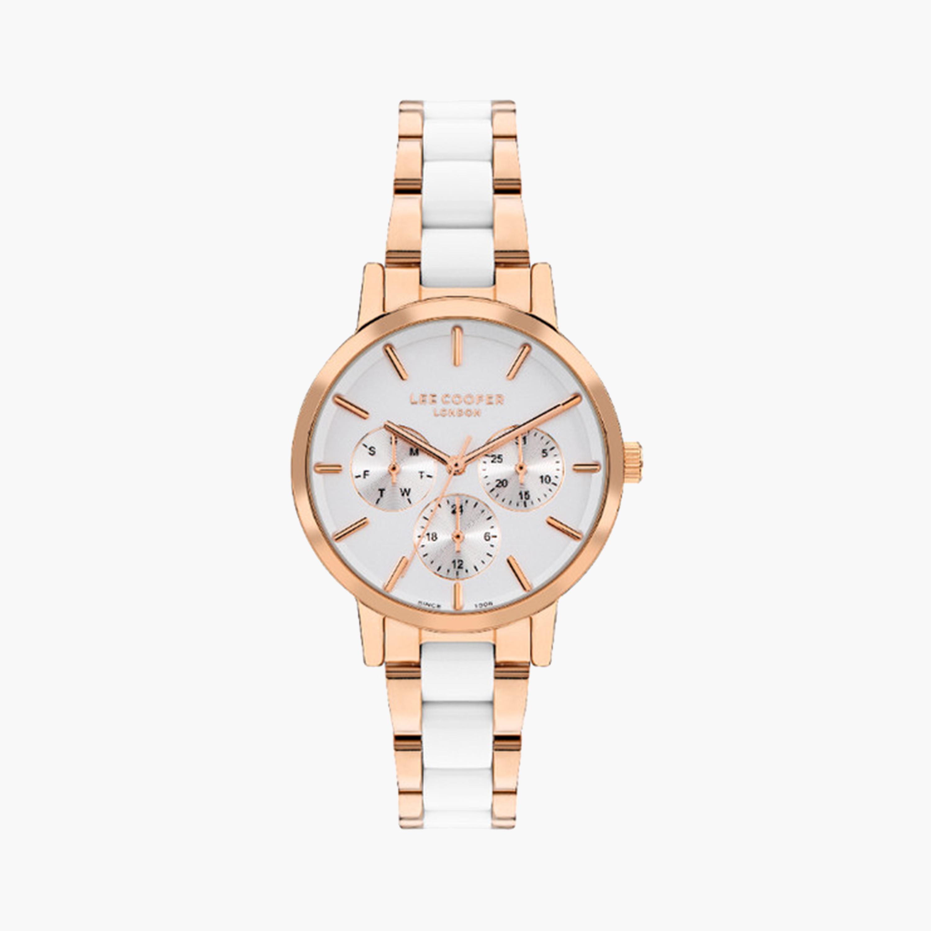 لي كوبر- ساعة كرونوغراف للنساء 33 ملم بسوار معدني متعدد الألوان | LC07929.430-women-watchesandjewellery-watches-image-1