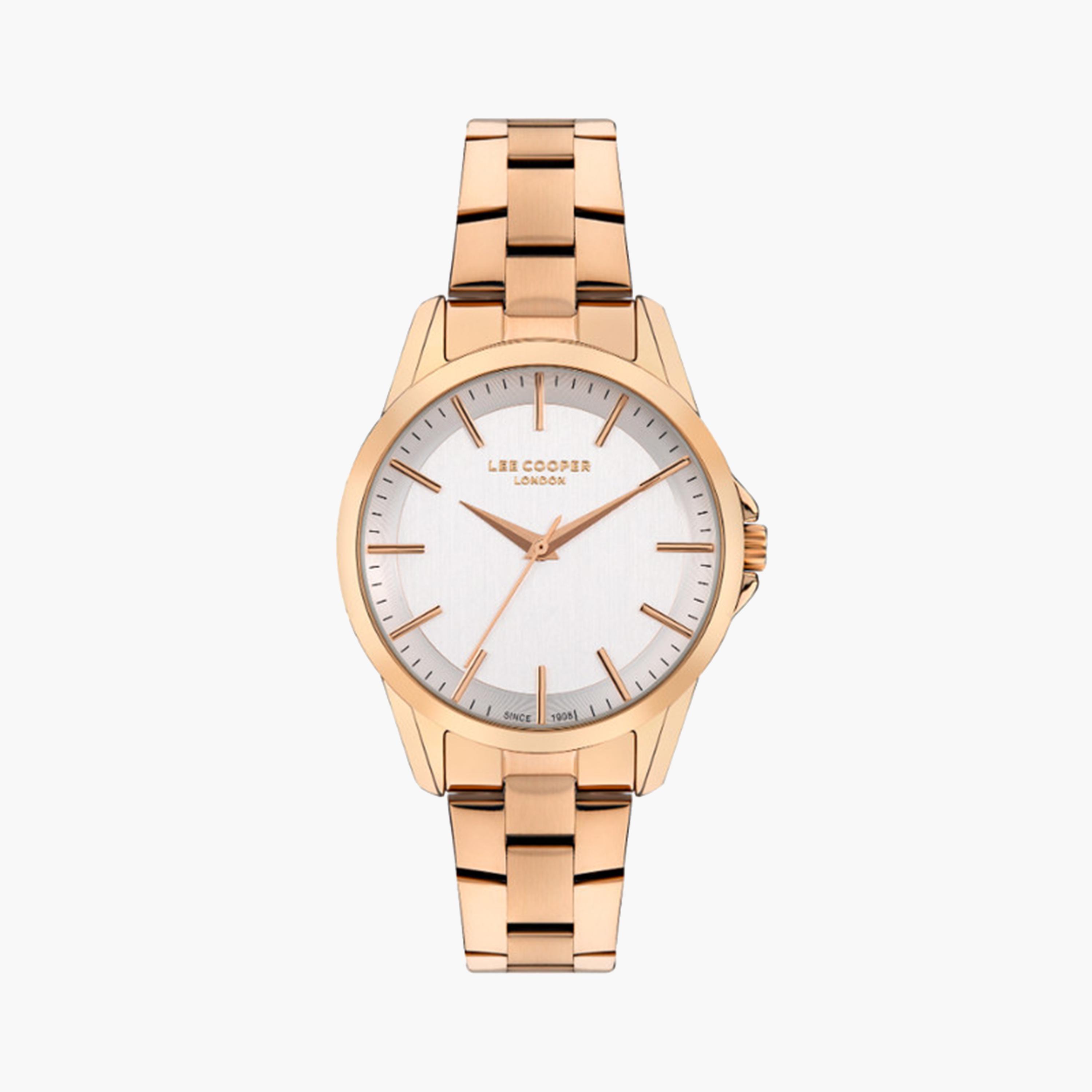 Lee Cooper Women's 34 MM Rose Gold Analog Metal Strap Watch | LC07923.430-women-watchesandjewellery-watches-image-1