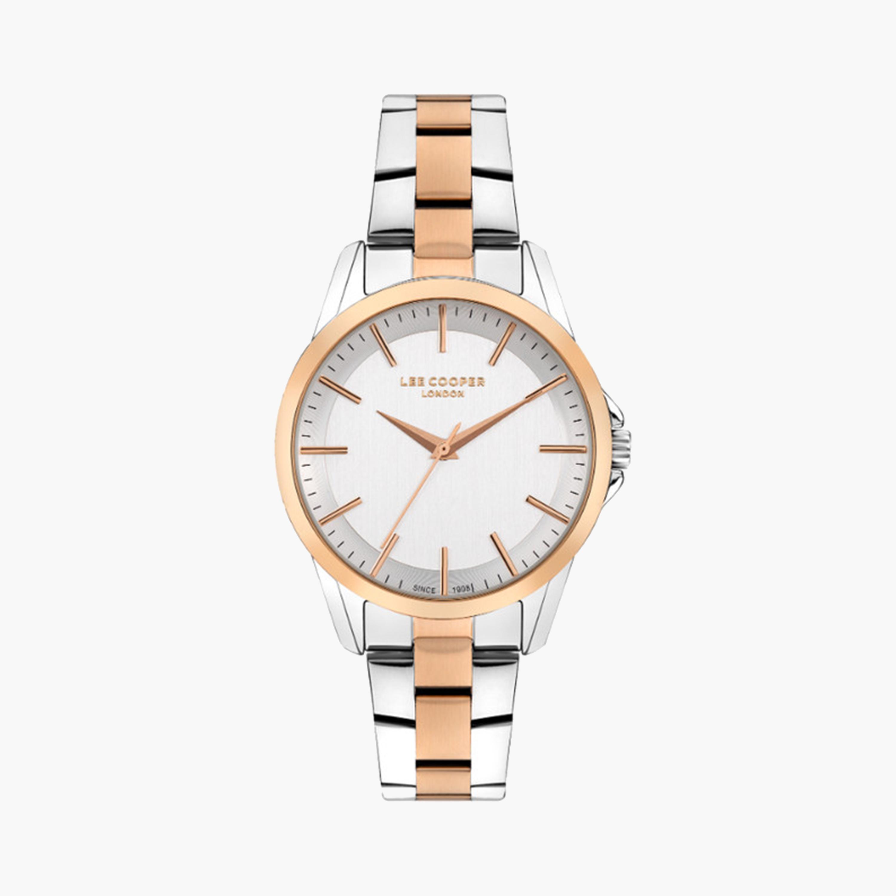 Lee Cooper Women's 34 MM Dual Tone Analog Metal Strap Watch | LC07923.530-women-watchesandjewellery-watches-image-1