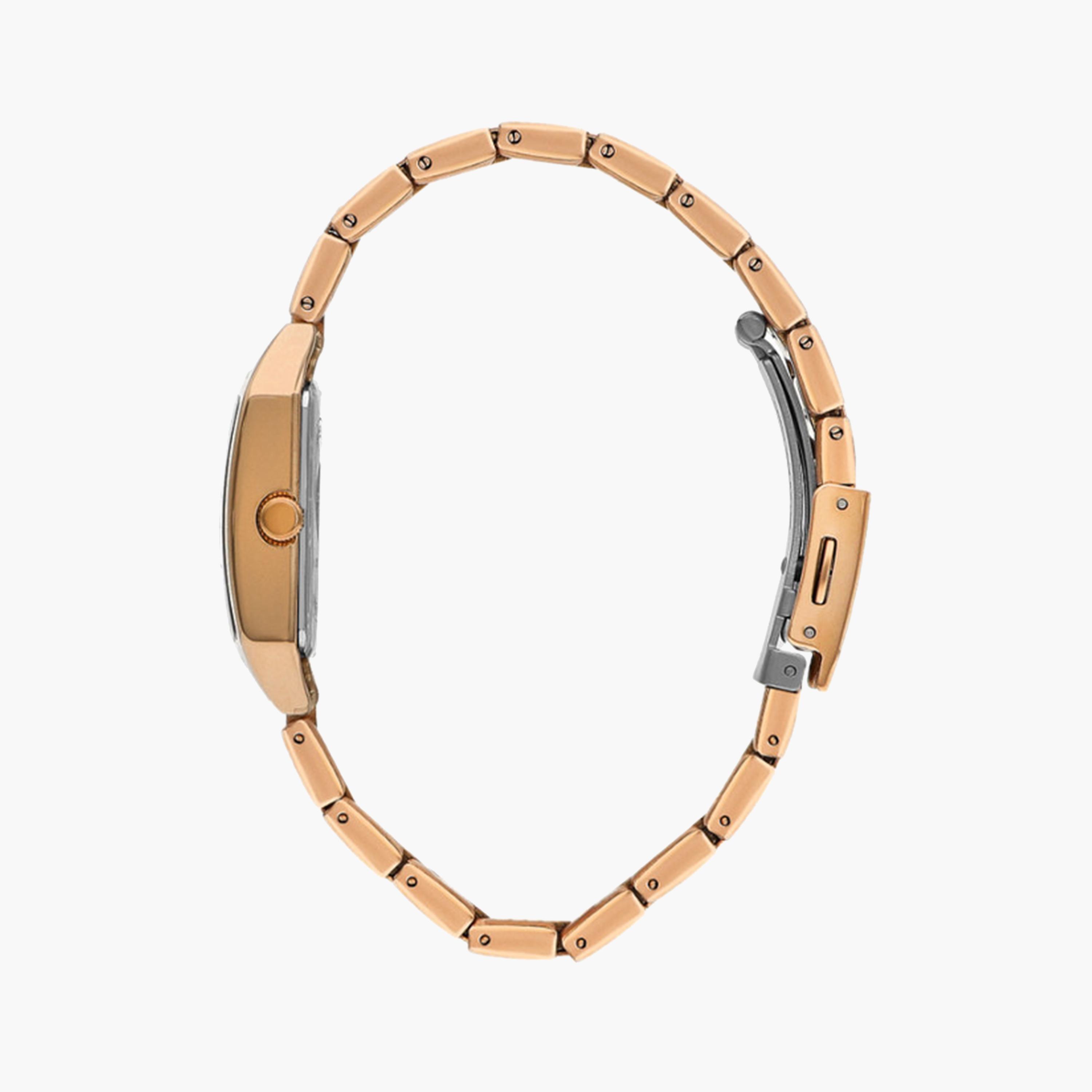 لي كوبر- ساعة تناظرية للنساء بحزام معدني ذهبي وردي مقاس 20 مم | LC07924.420-women-watchesandjewellery-watches-image-2