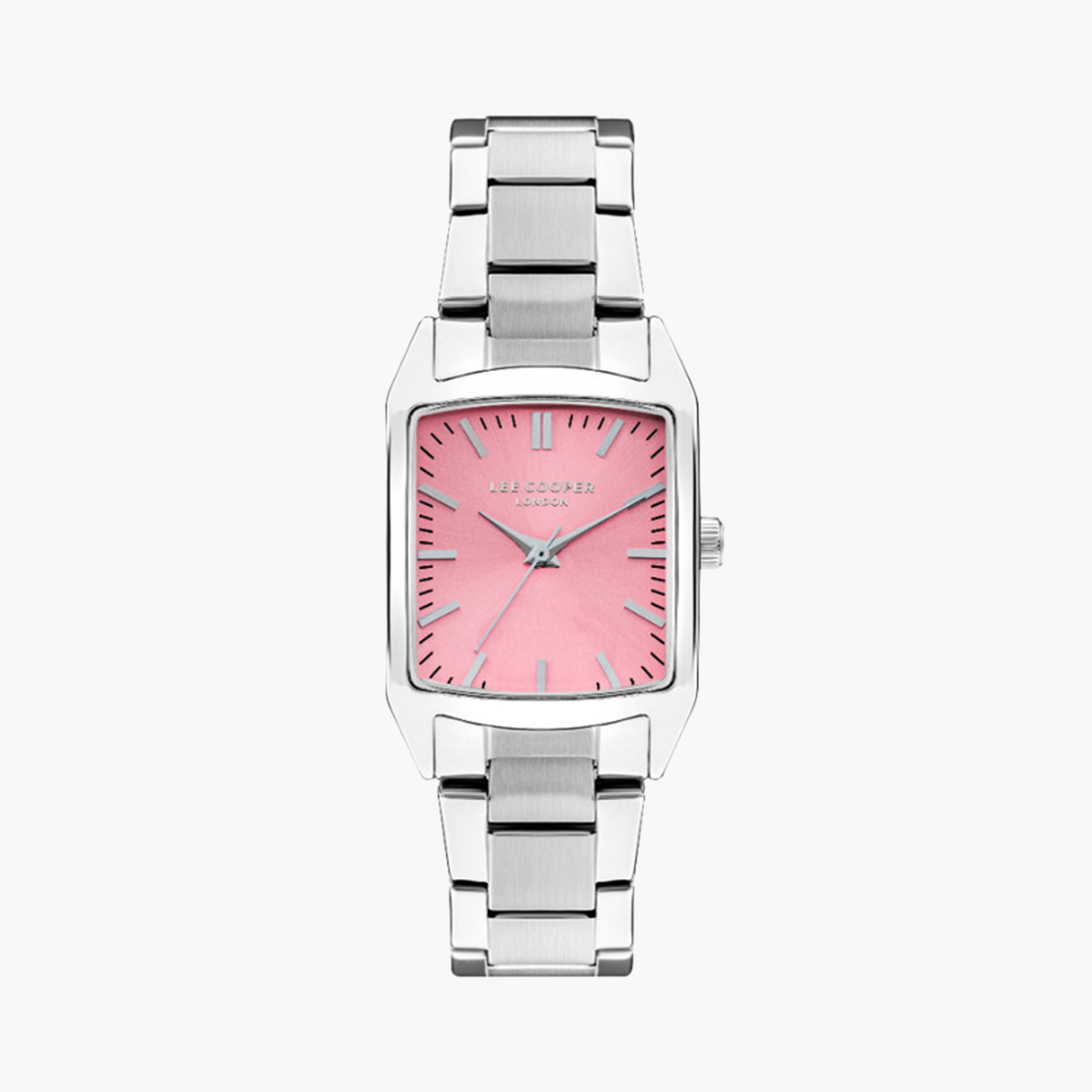 لي كوبر- ساعة تناظرية للنساء بحزام معدني فضي مقاس 20 مم | LC07924.388-women-watchesandjewellery-watches-image-1