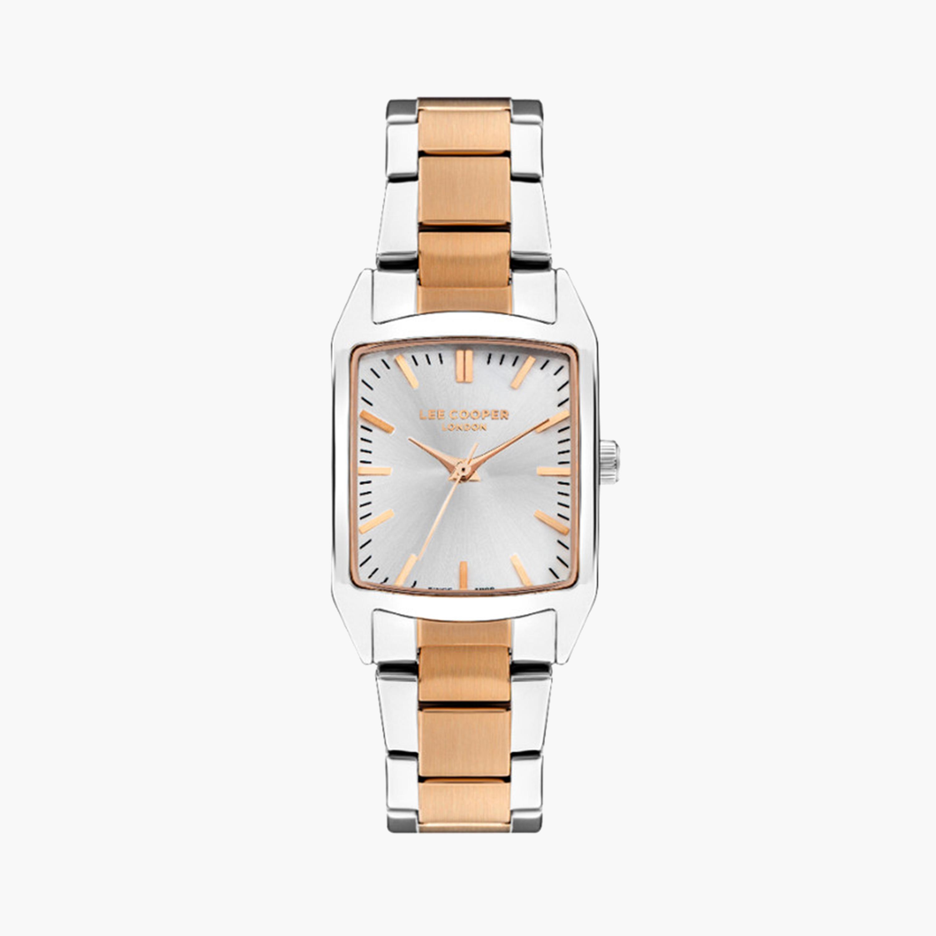 لي كوبر- ساعة تناظرية للنساء بحزام معدني متعدد الألوان مقاس 20 مم | LC07924.530-women-watchesandjewellery-watches-image-1