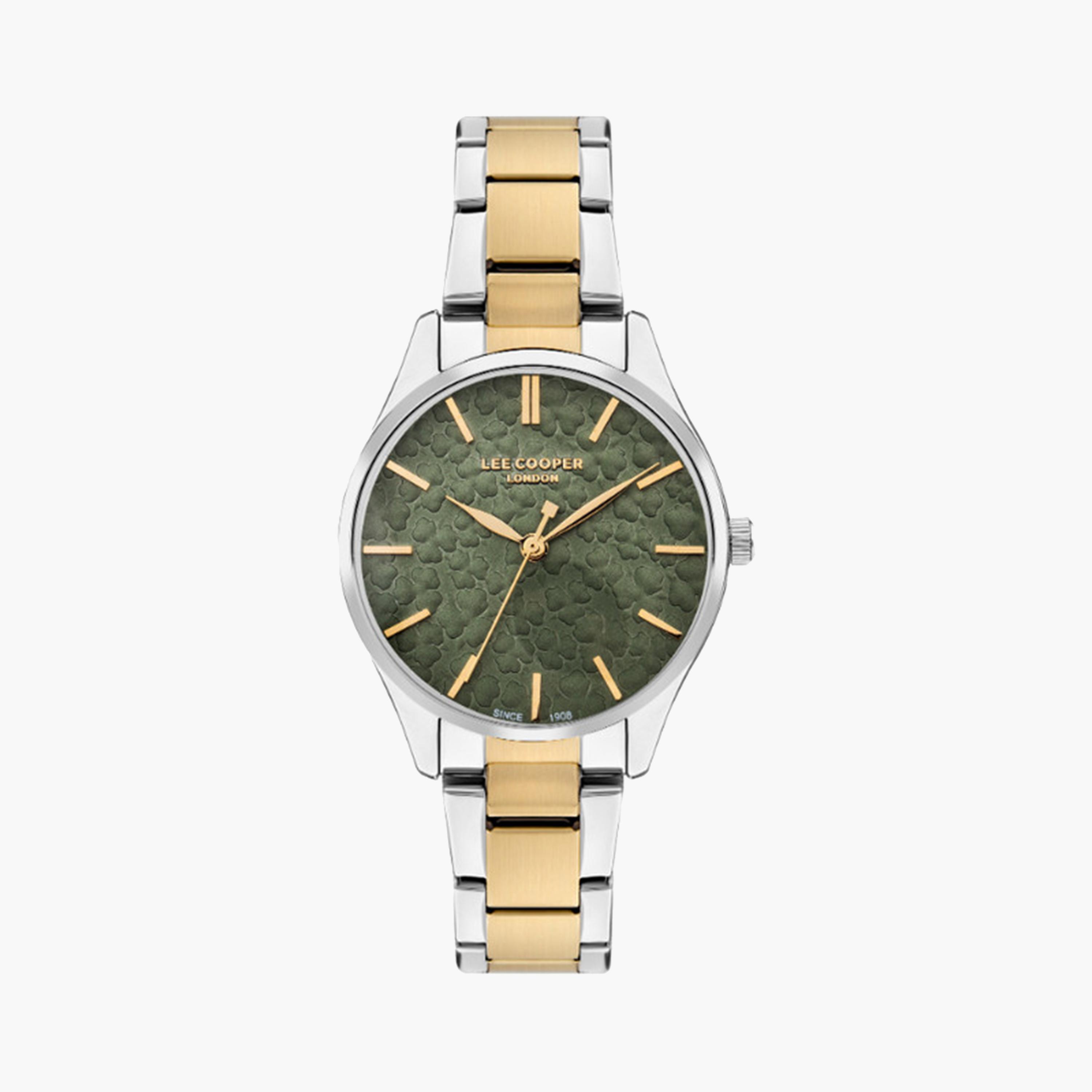 Lee Cooper Women's 34 MM Dual Tone Analog Metal Strap Watch | LC07958.270-women-watchesandjewellery-watches-image-1