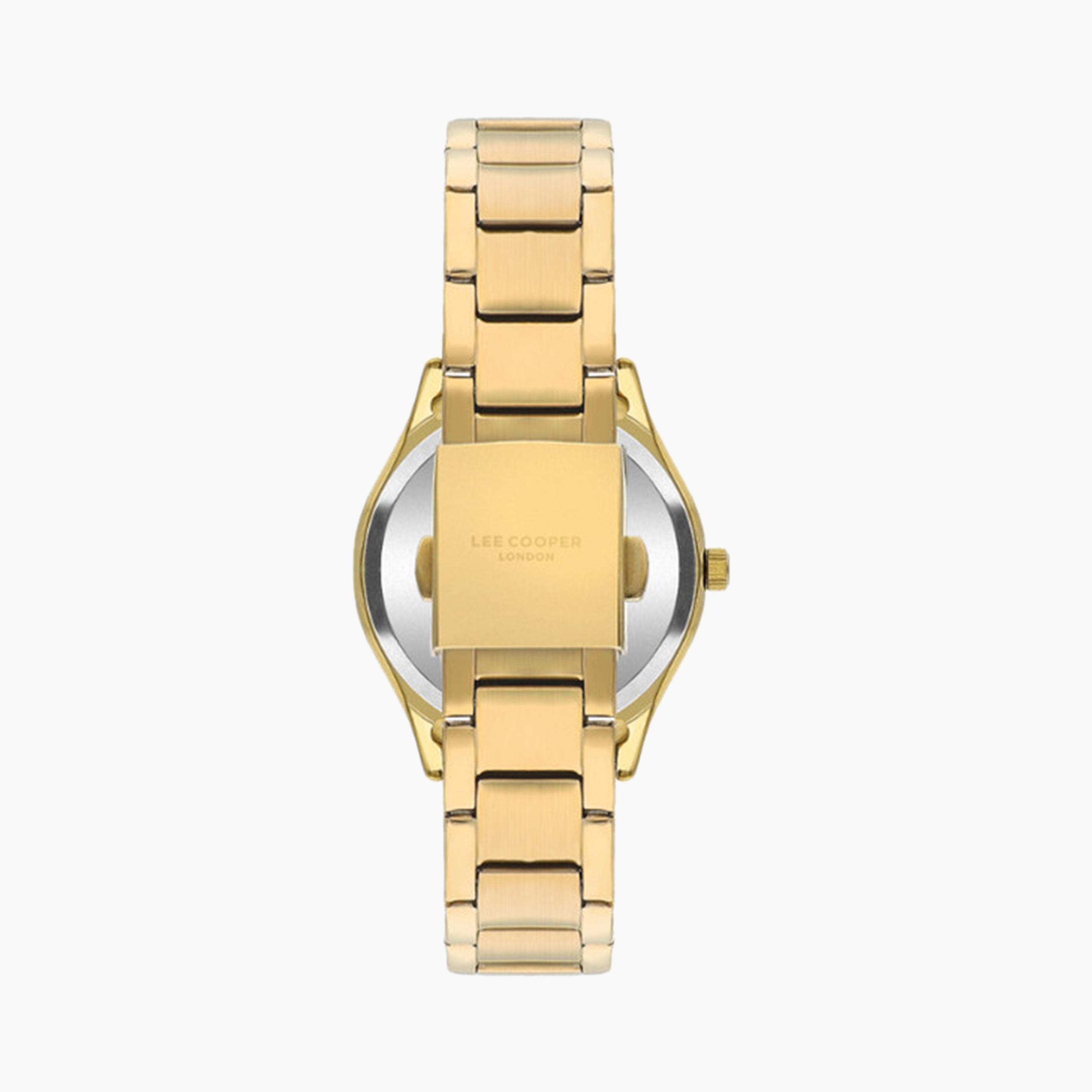 لي كوبر- ساعة تناظرية للنساء 34 ملم بسوار معدني ذهبي | LC07958.130-women-watchesandjewellery-watches-image-3