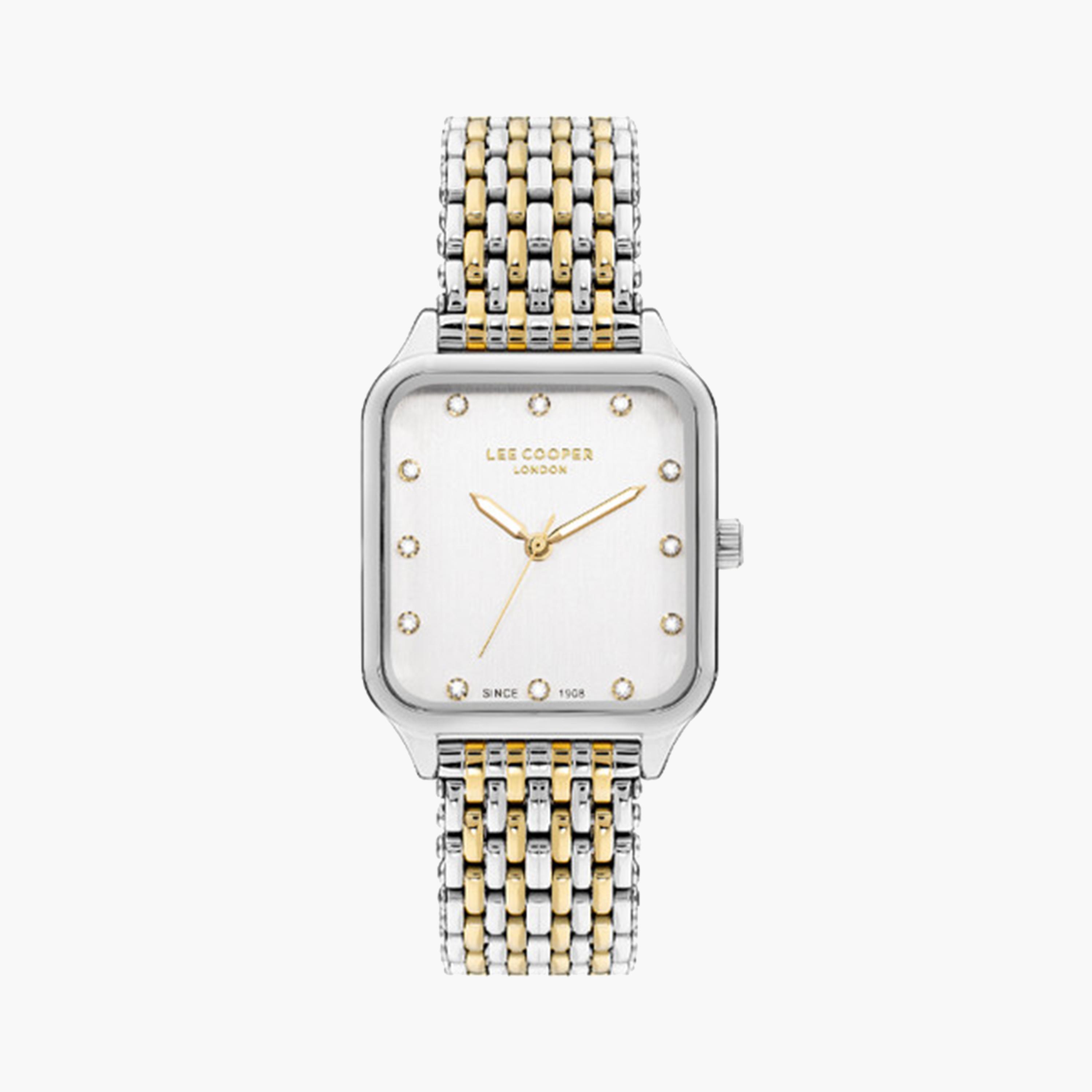لي كوبر- ساعة تناظرية للنساء بسوار معدني 29 ملم باللون الفضي | LC07957.230-women-watchesandjewellery-watches-image-1
