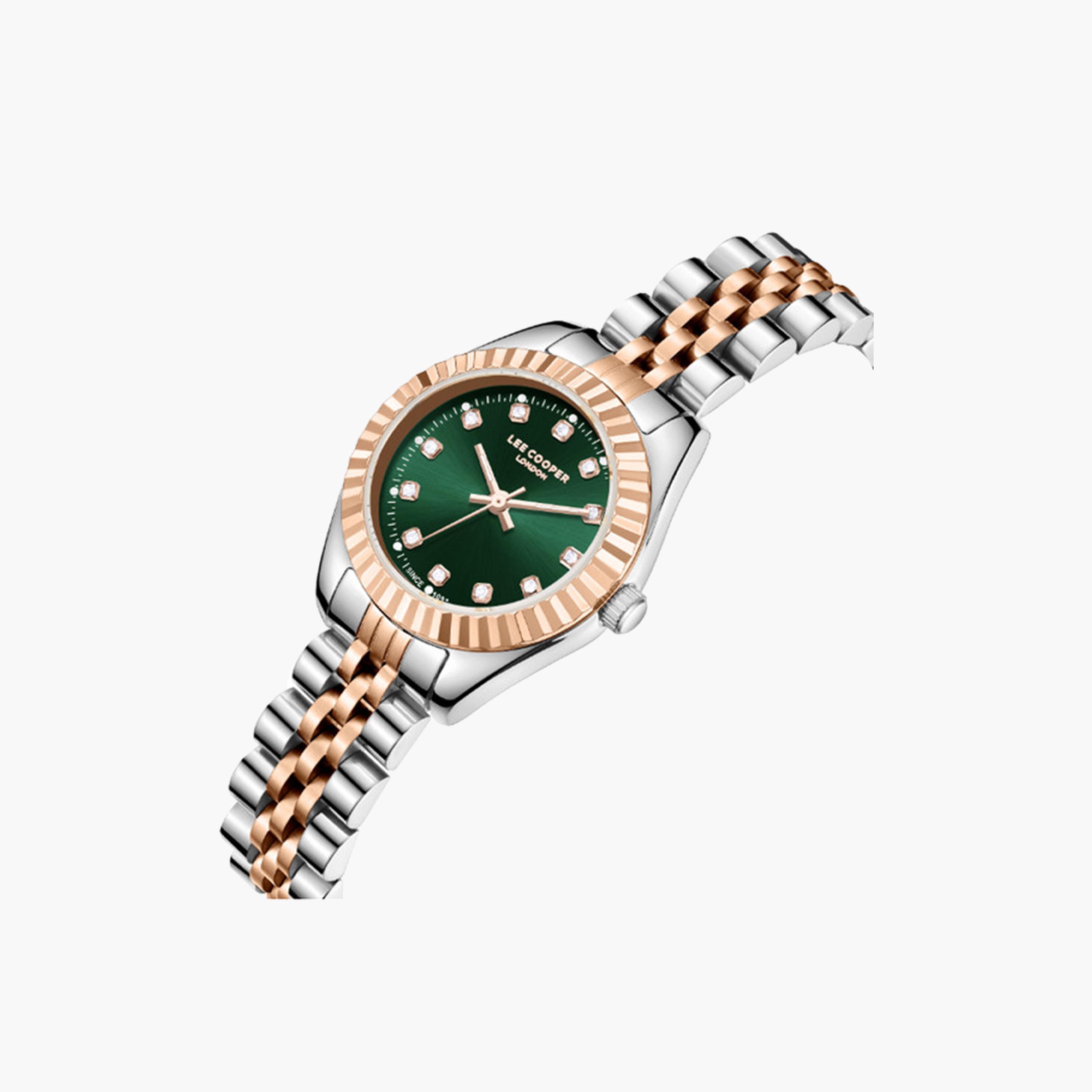 لي كوبر- ساعة تناظرية للنساء بسوار معدني متعدد الألوان مقاس 28 ملم | LC07956.570-women-watchesandjewellery-watches-image-2