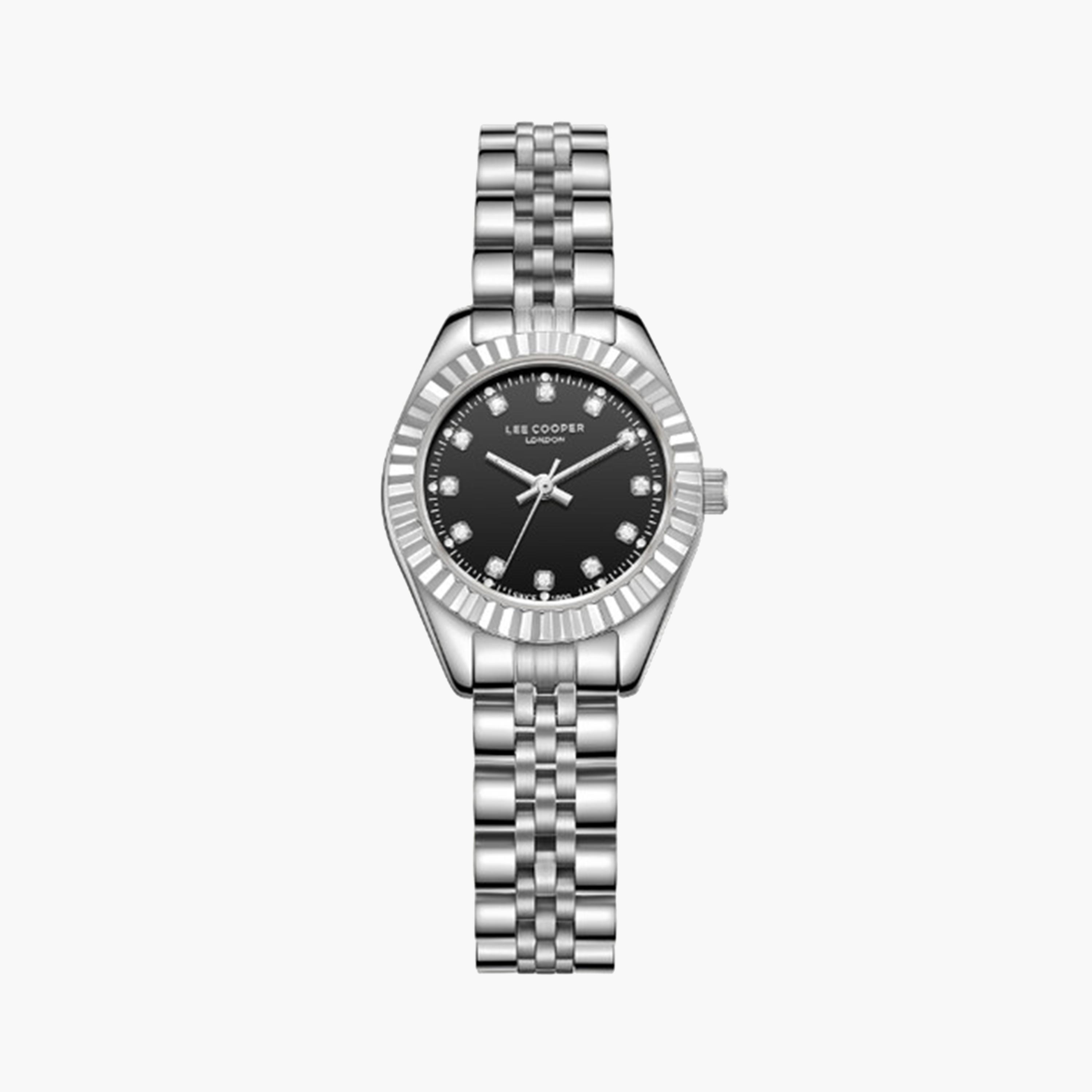 لي كوبر- ساعة تناظرية للنساء بسوار معدني 28 ملم فضية أنالوج | LC07956.350-women-watchesandjewellery-watches-image-1