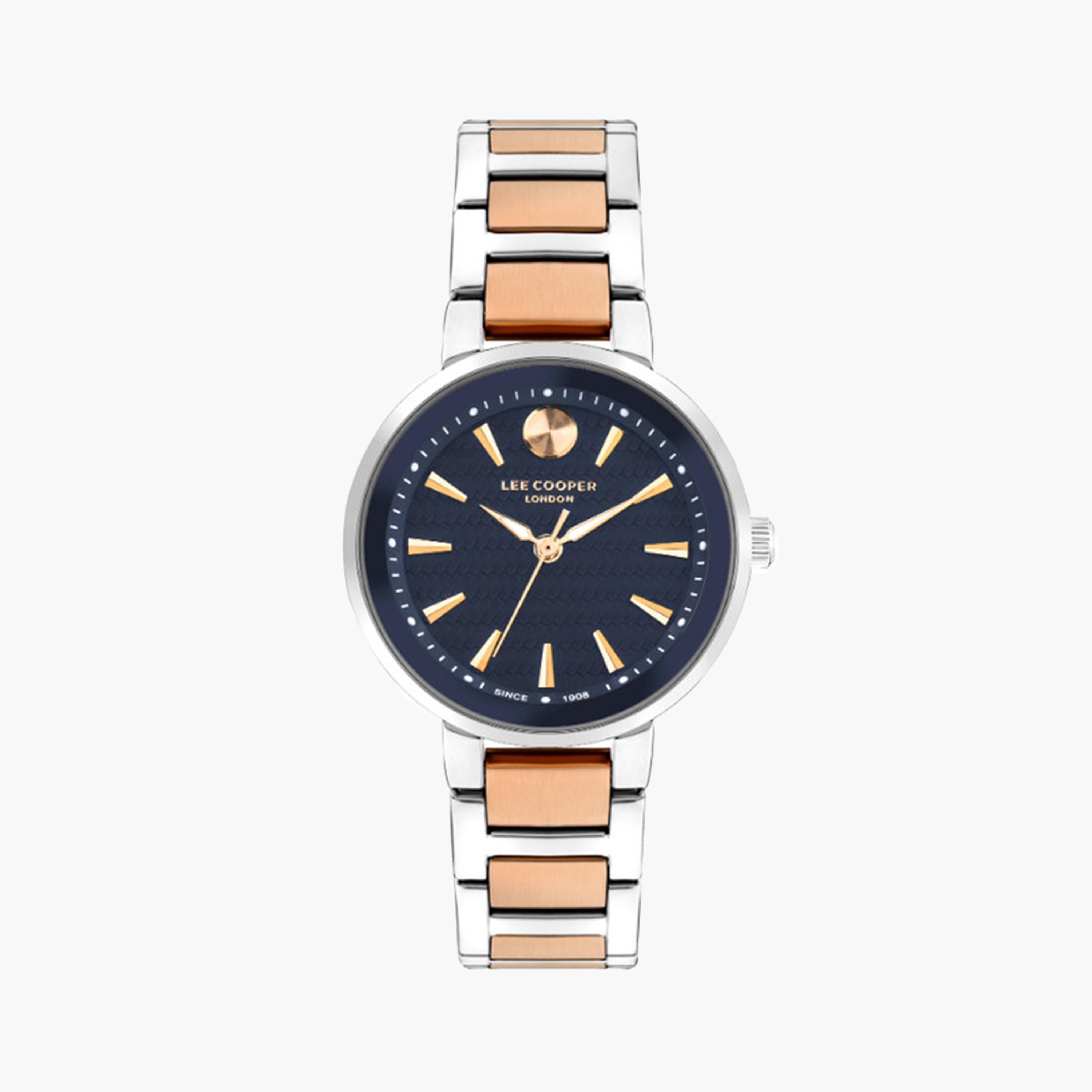 لي كوبر- ساعة تناظرية للنساء بسوار معدني 32 ملم فضية أنالوج | LC07972.590-women-watchesandjewellery-watches-image-1