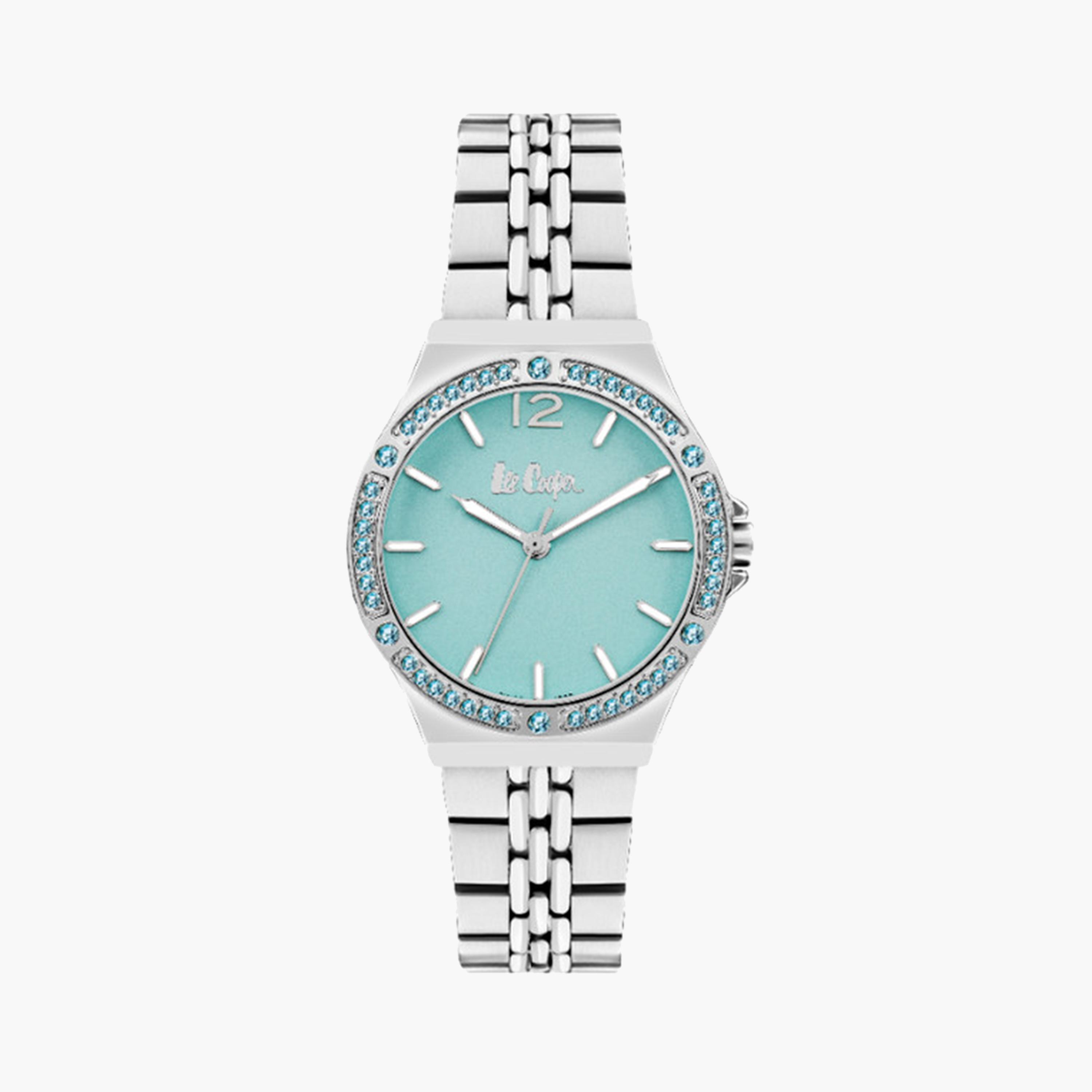 لي كوبر- ساعة تناظرية للنساء 34 ملم بسوار معدني فضي | LC07969.390-women-watchesandjewellery-watches-image-1