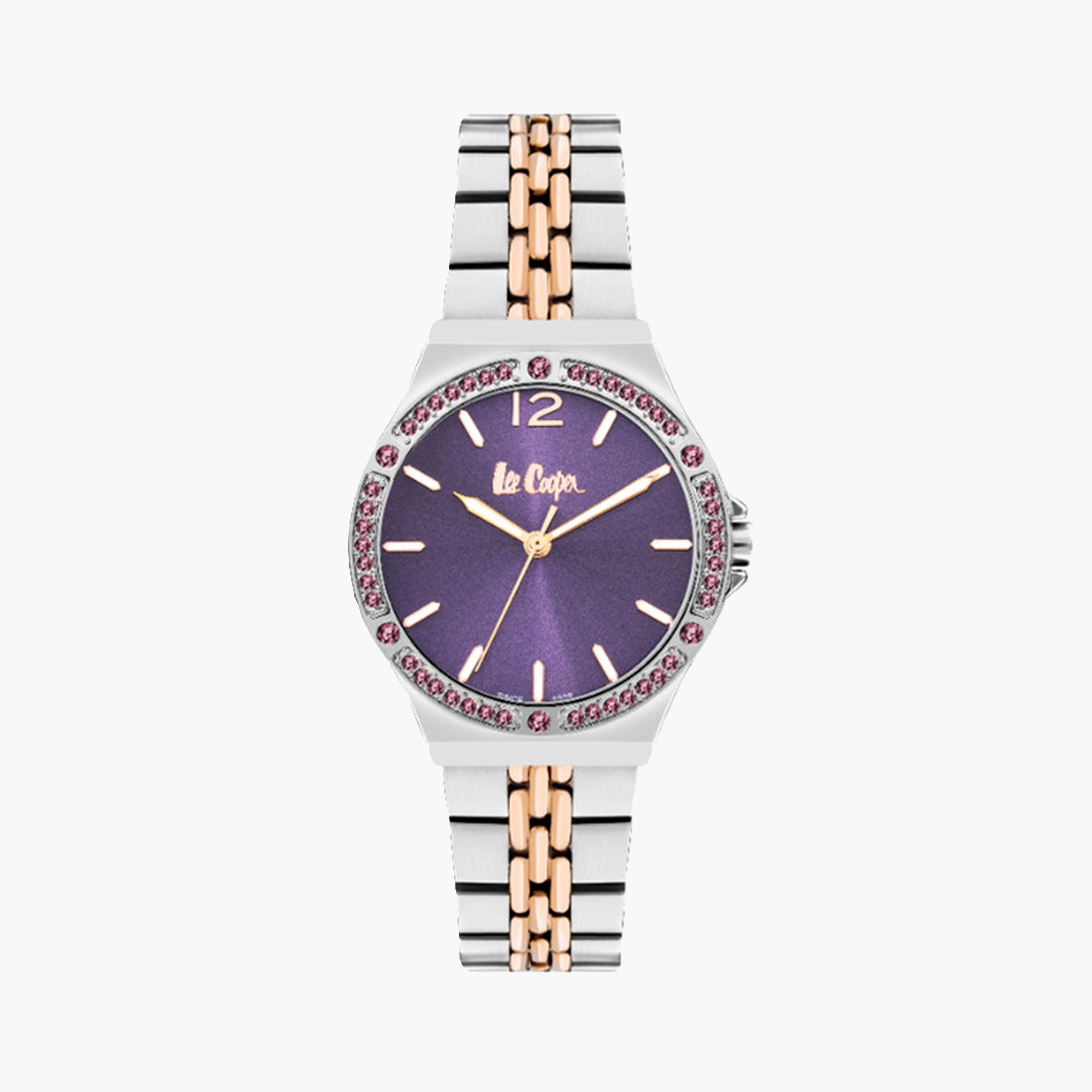 لي كوبر- ساعة تناظرية للنساء 34 ملم بسوار معدني فضي | LC07969.590-women-watchesandjewellery-watches-image-1