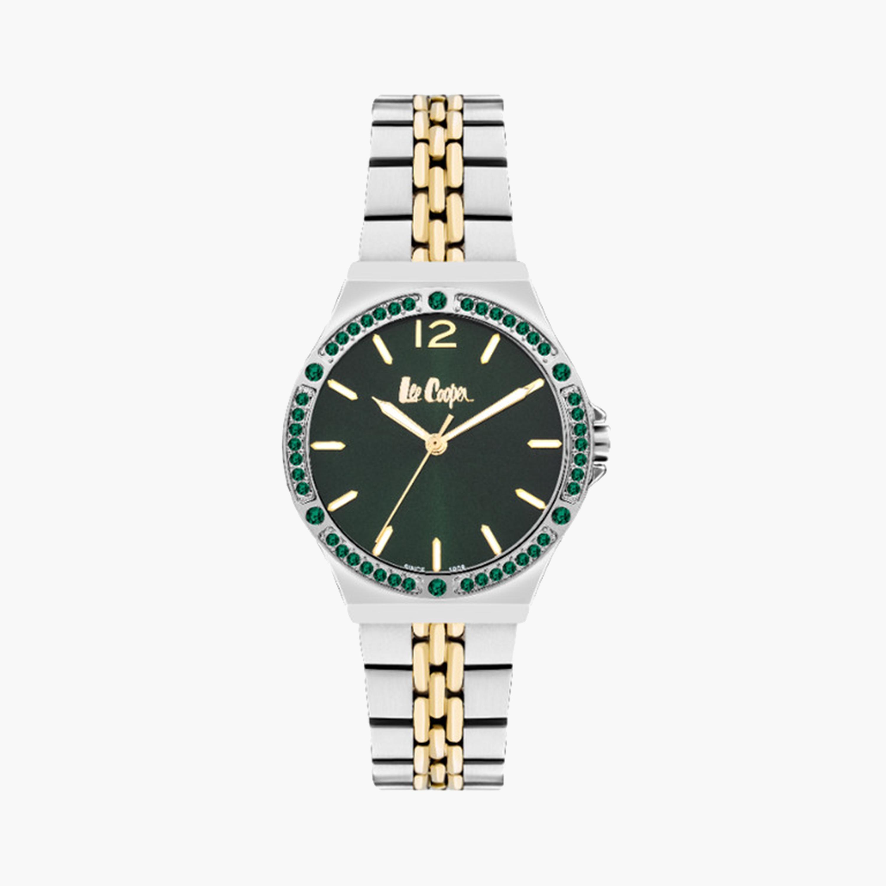 لي كوبر- ساعة تناظرية للنساء بسوار معدني 34 مم باللون الفضي | LC07969.270-women-watchesandjewellery-watches-image-1