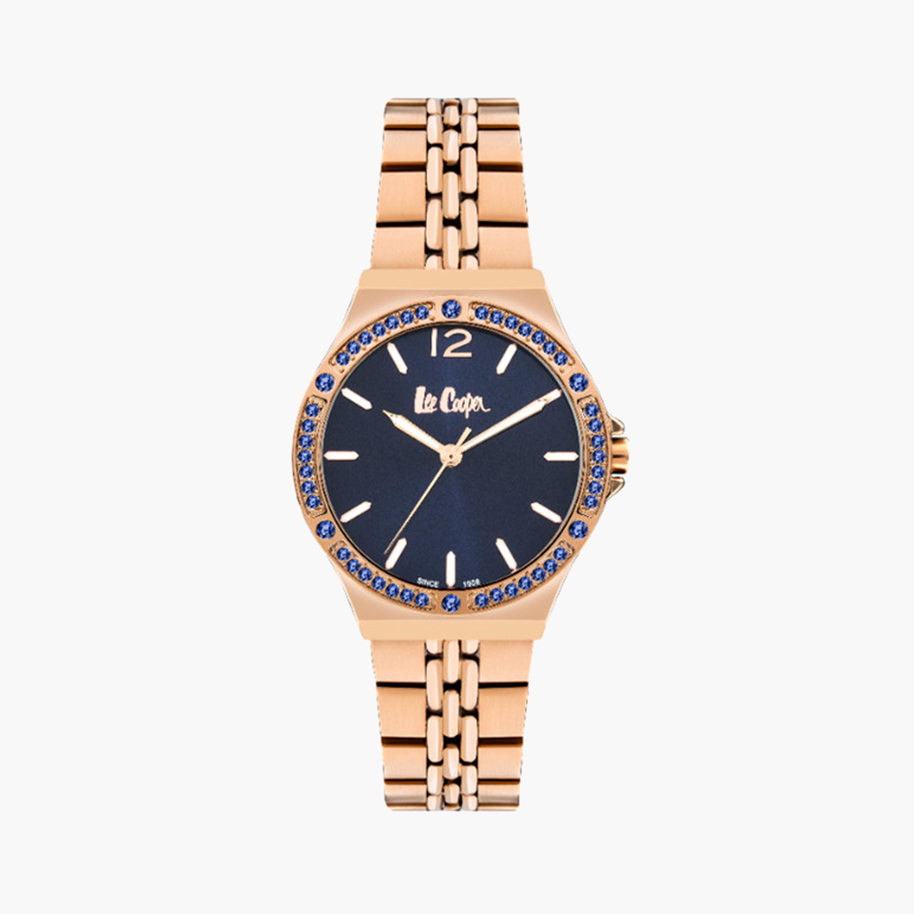 Lee Cooper Women's 34 MM Rose Gold Analog Metal Strap Watch | LC07969.490-women-watchesandjewellery-watches-image-1