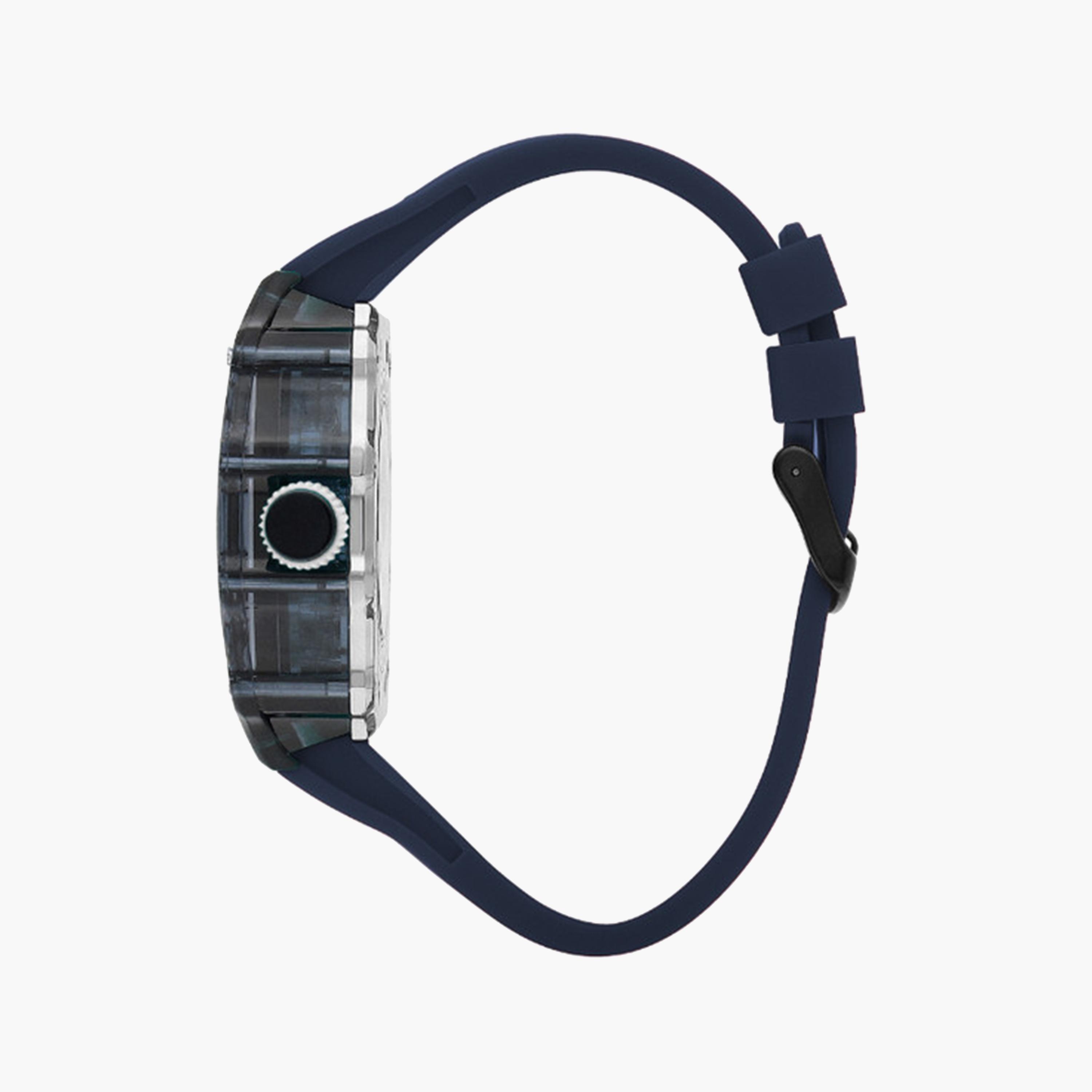Lee Cooper Men's 45 MM Blue Automatic Silicone Strap Watch | LC07980.999-men-watchesandjewellery-watches-image-2