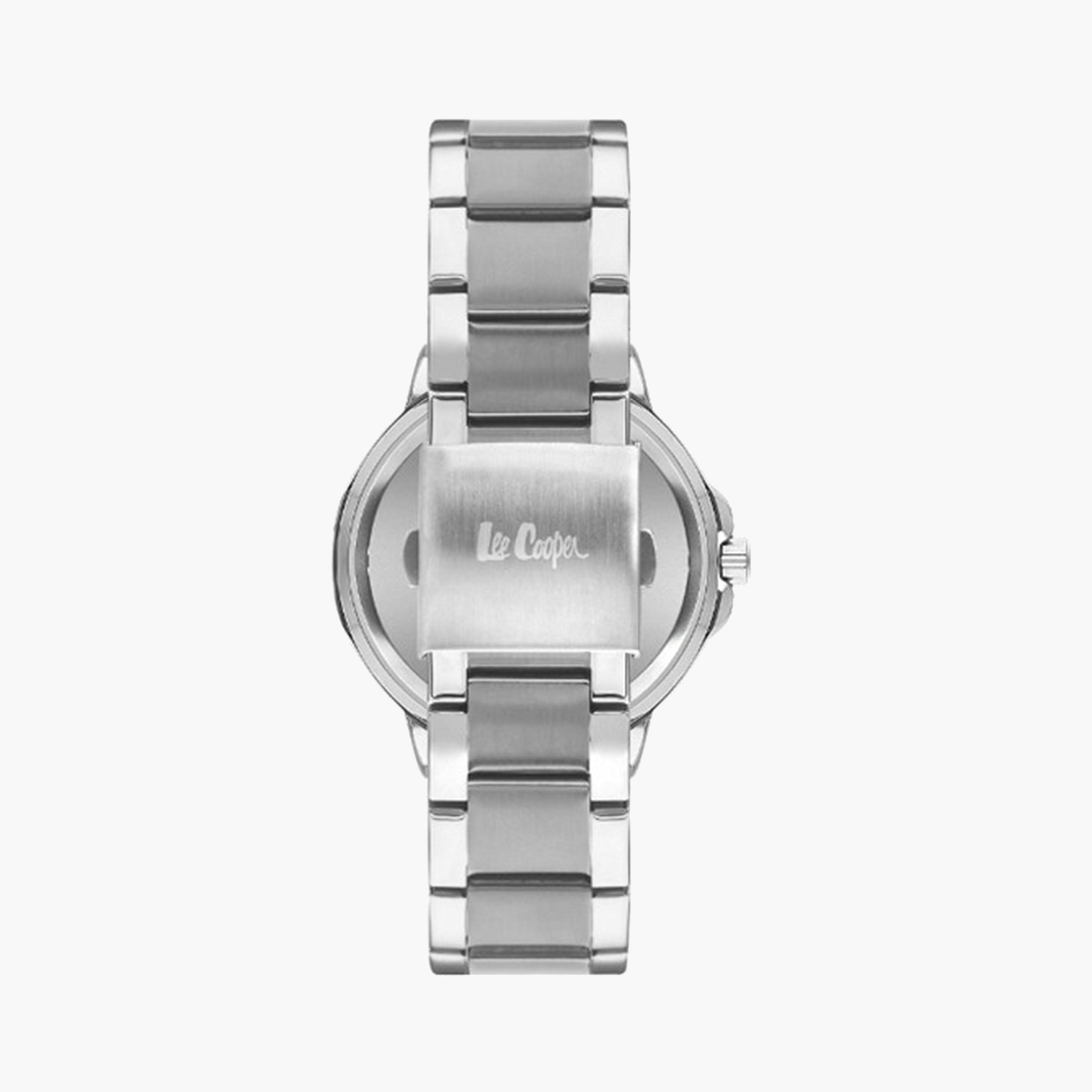 لي كوبر- ساعة تناظرية للرجال بقطر 44 مم وحزام معدني فضي | LC07945.350-men-watchesandjewellery-watches-image-2