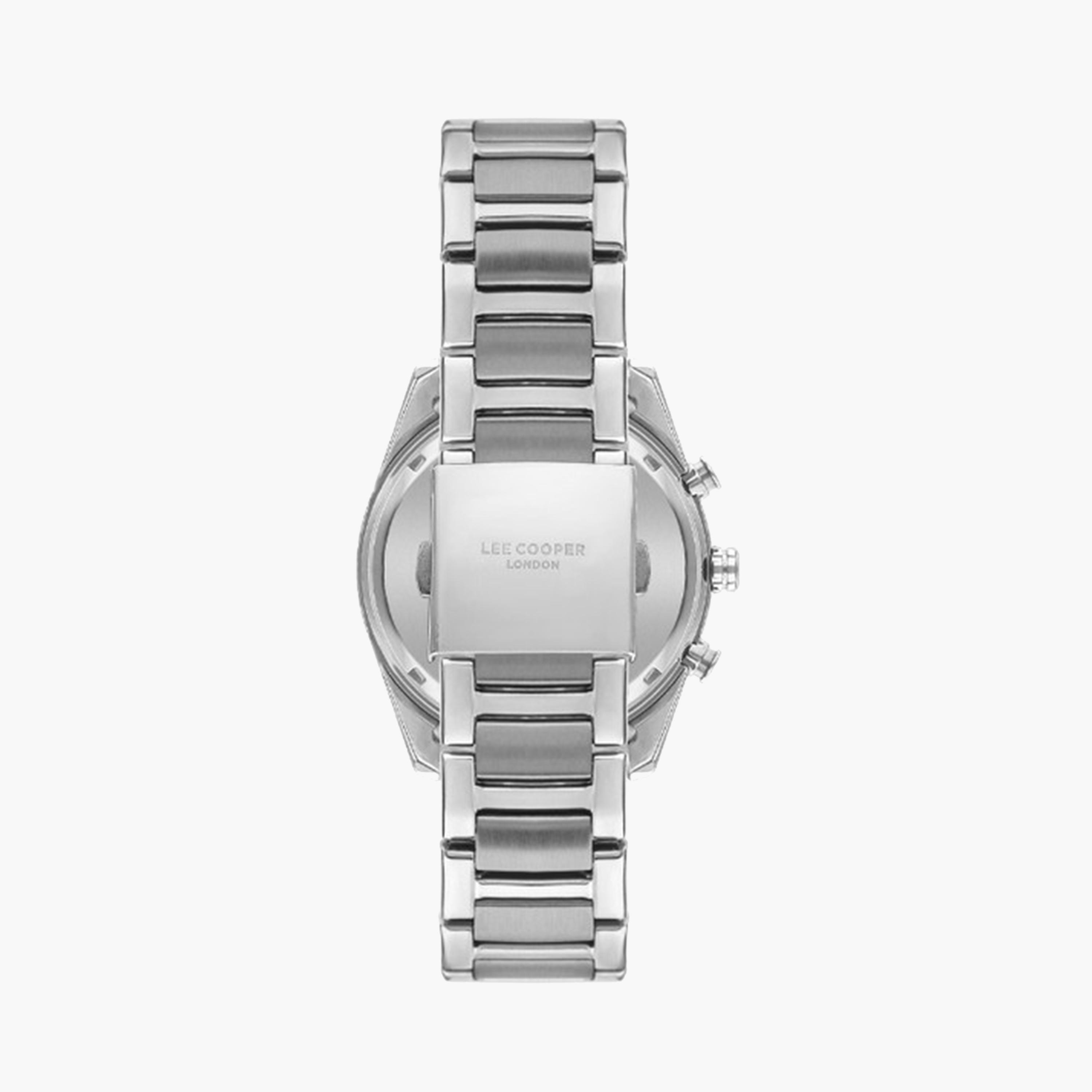 لي كوبر- ساعة كرونوغراف للرجال 44 مم فضية بحزام معدني | LC07948.350-men-watchesandjewellery-watches-image-3