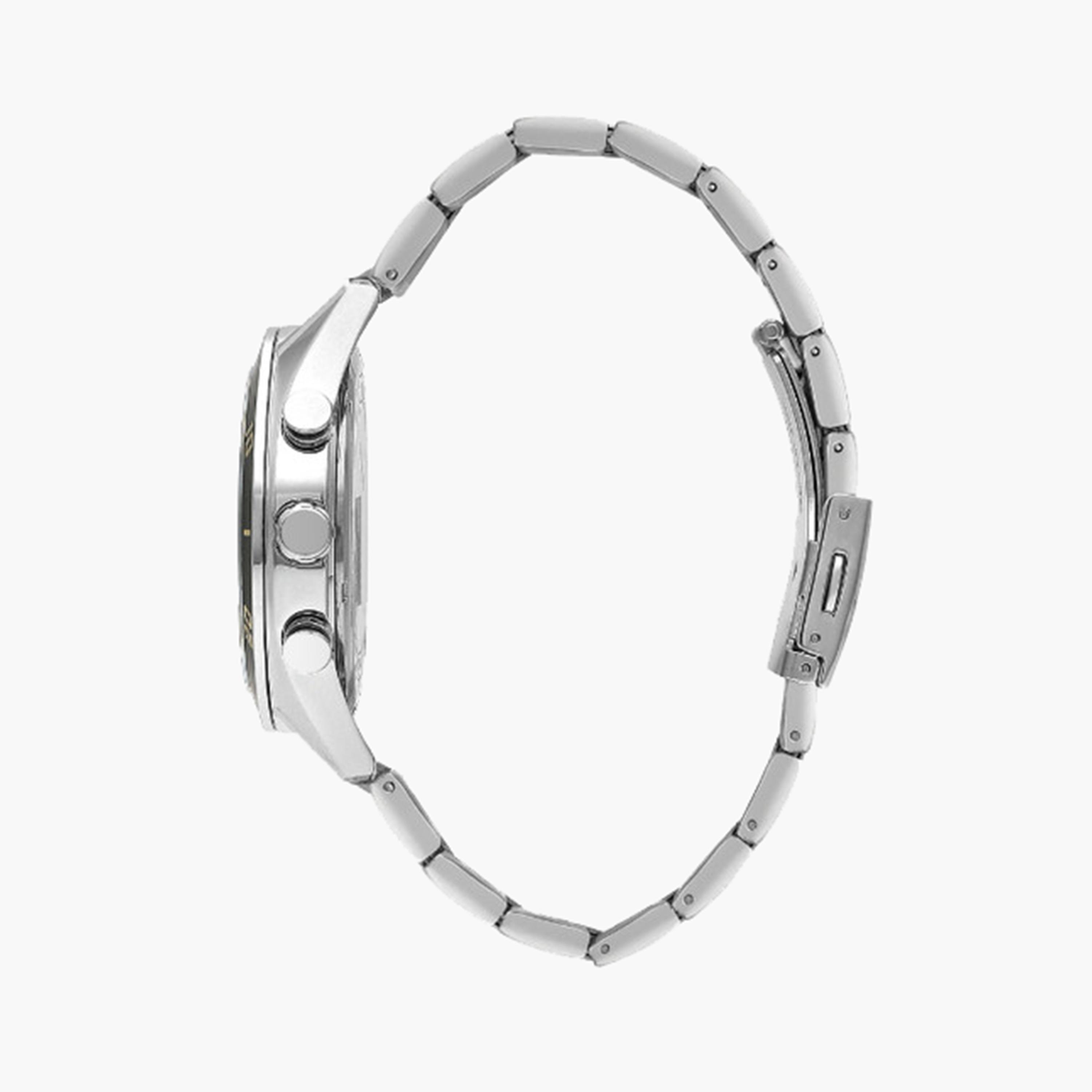 لي كوبر- ساعة كرونوغراف للرجال 44 مم فضية بحزام معدني | LC07948.230-men-watchesandjewellery-watches-image-2