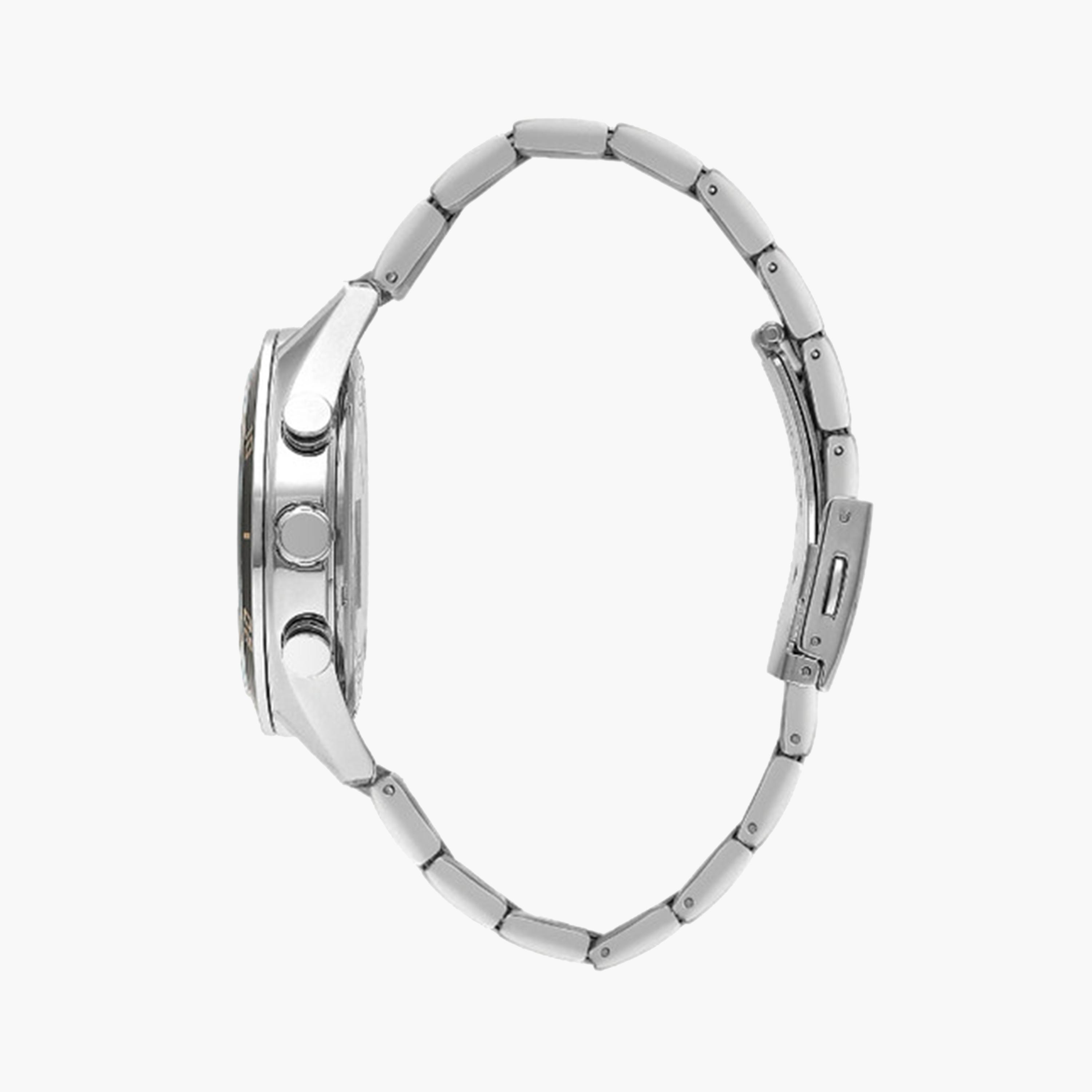 لي كوبر- ساعة كرونوغراف للرجال 44 ملم فضية بحزام معدني | LC07948.590-men-watchesandjewellery-watches-image-2
