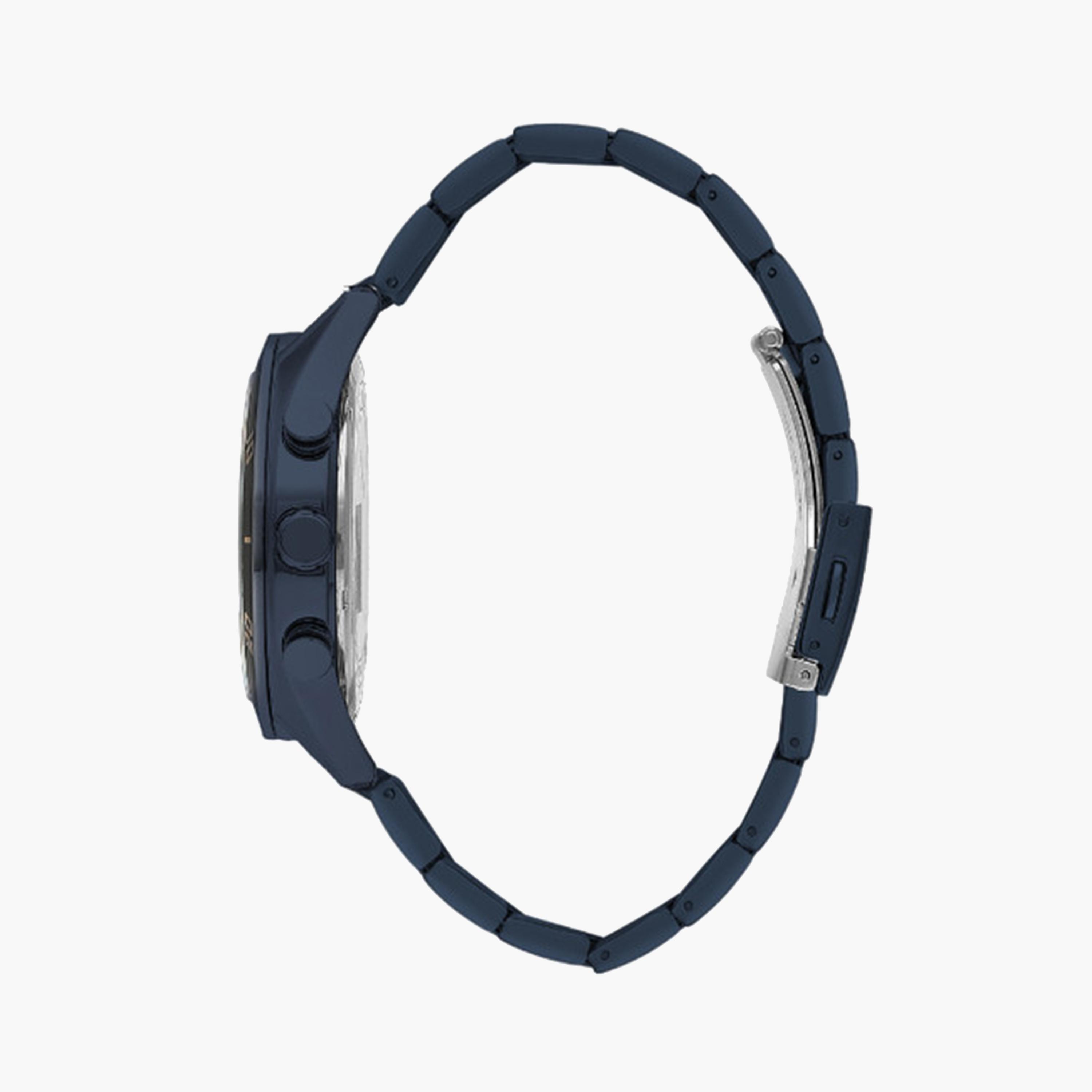 لي كوبر- ساعة كرونوغراف للرجال 44 ملم أزرق بحزام معدني | LC07948.990-men-watchesandjewellery-watches-image-2